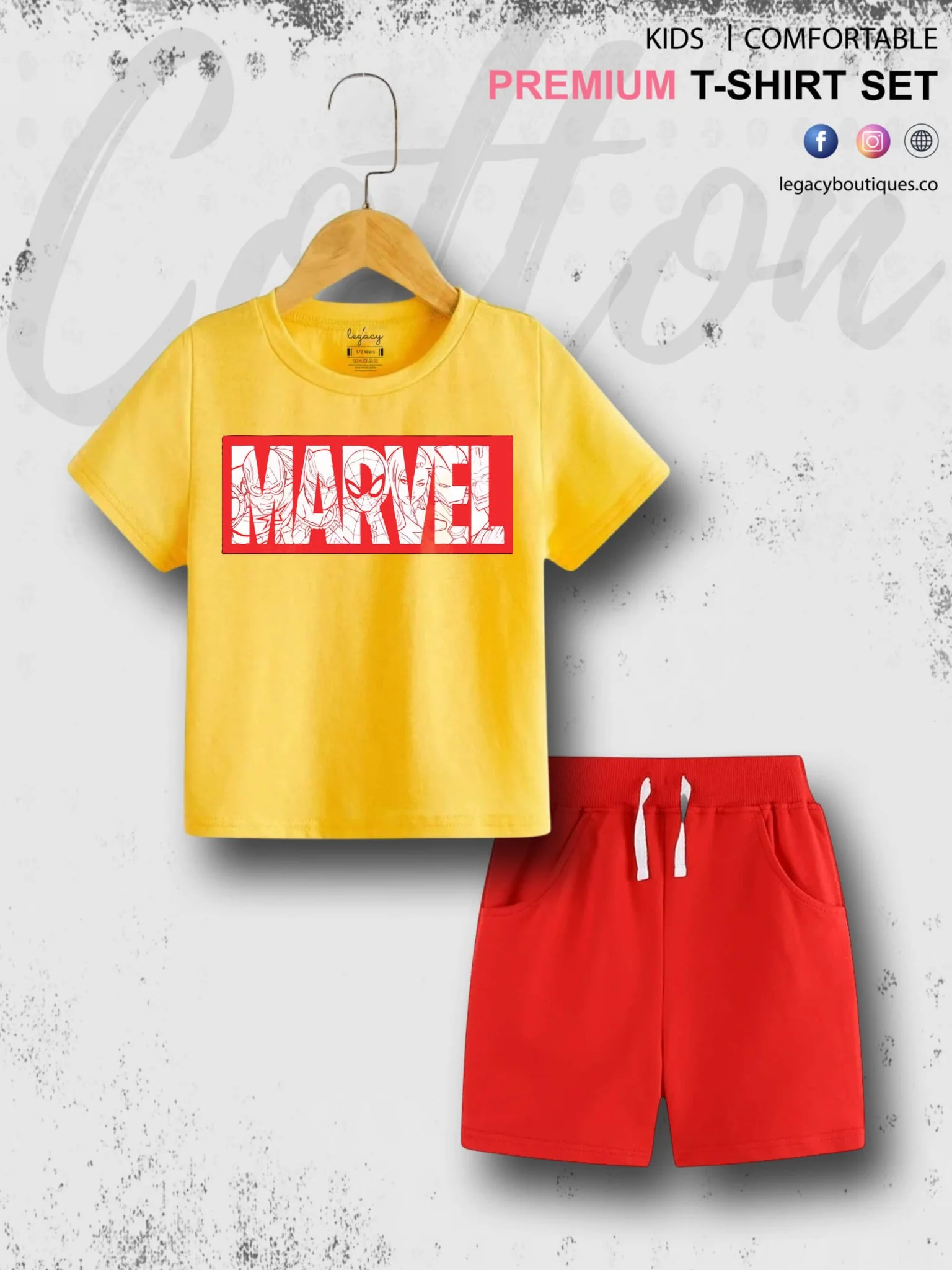 6 Month To 6 Year Babies Marvel Print High Quality T-shirt Set - Image 5