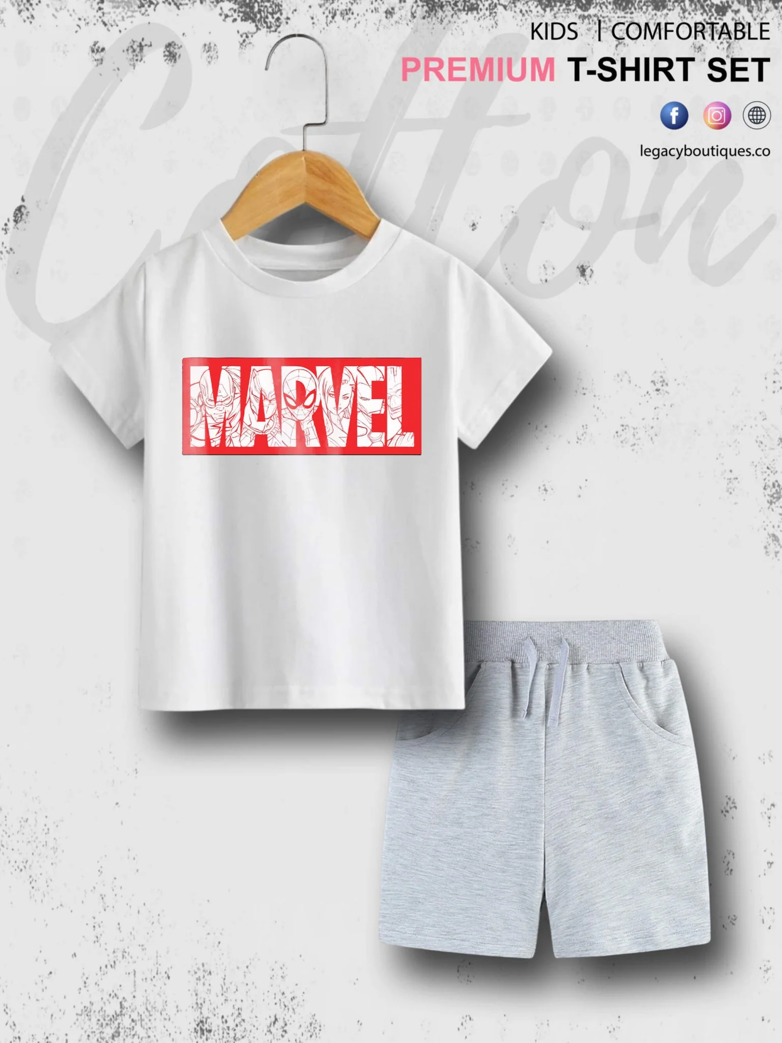 6 Month To 6 Year Babies Marvel Print High Quality T-shirt Set - Image 6