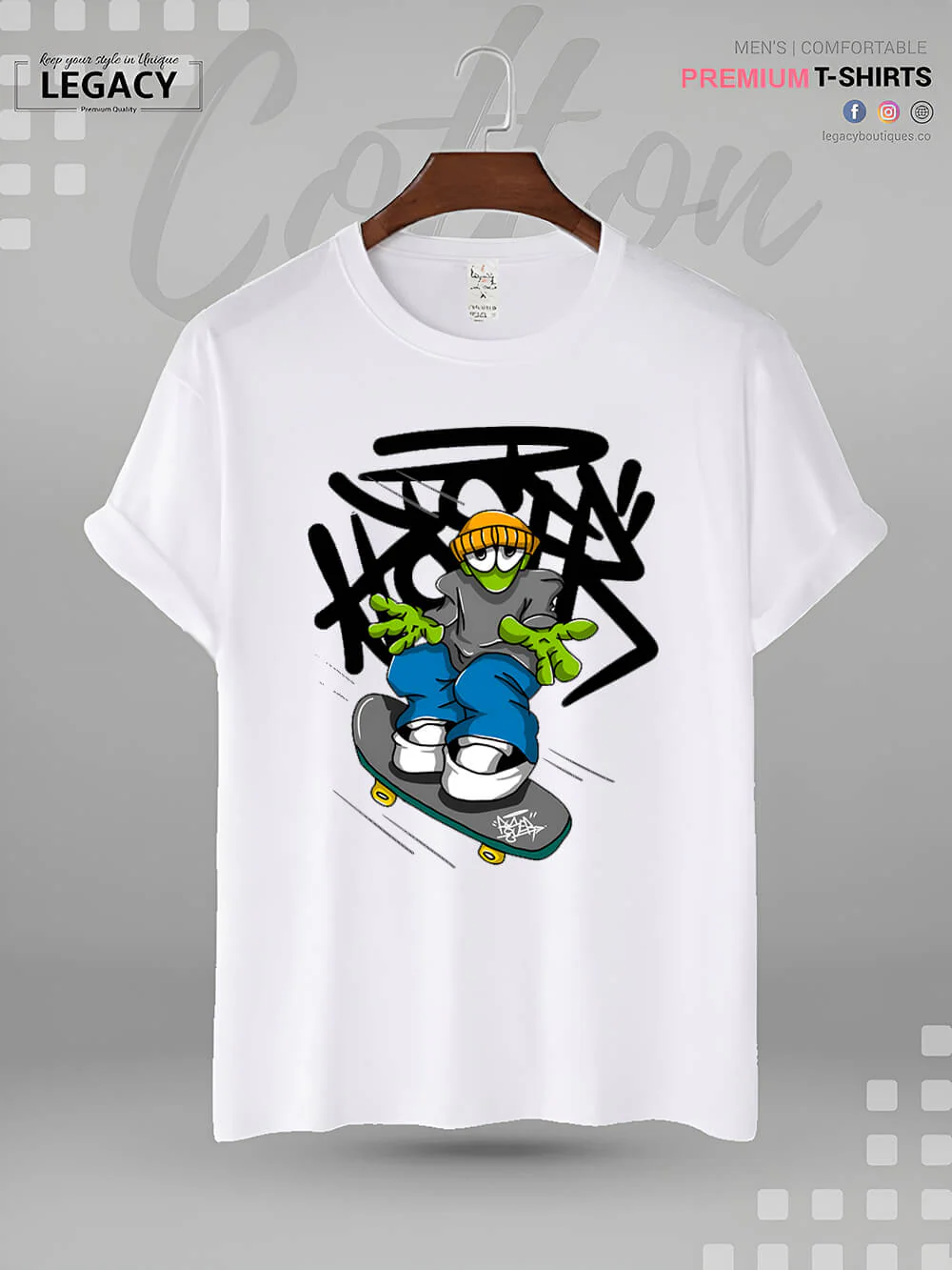 Alien Graphic Printed Men's High Quality T-Shirt In Lowest Price In Dhaka