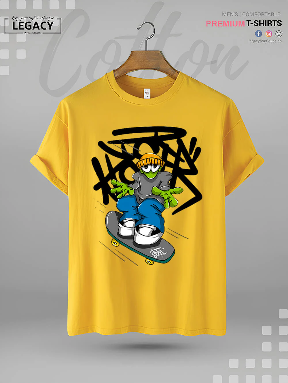 Alien Graphic Printed Men's High Quality T-Shirt In Lowest Price In Dhaka - Image 5