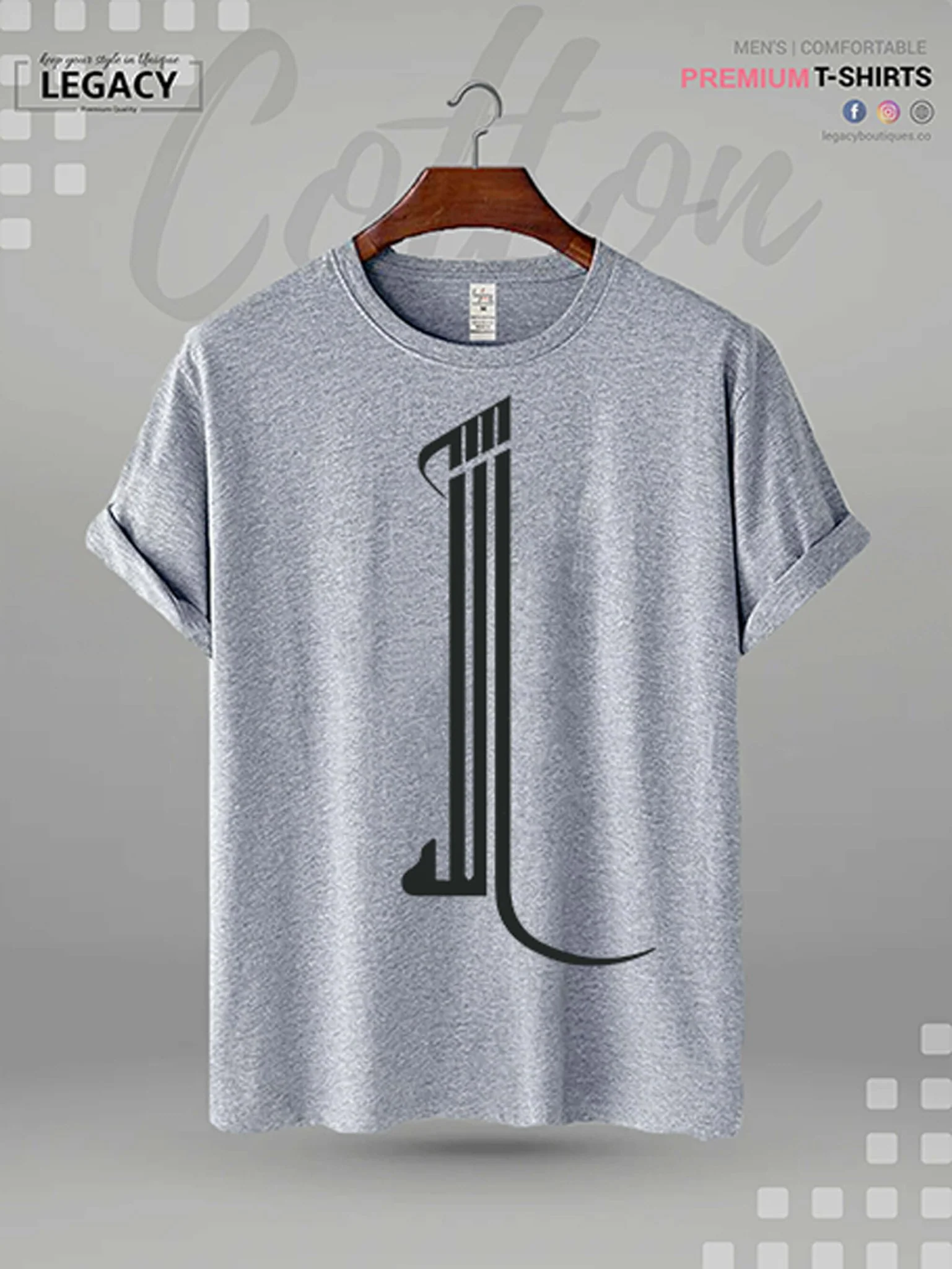 Allah Printed High Quality Men's Islamic T-shirt