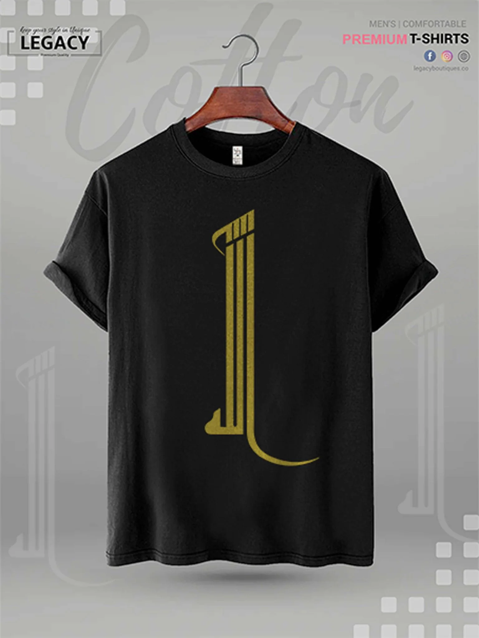 Allah Printed High Quality Men's Islamic T-shirt - Image 4