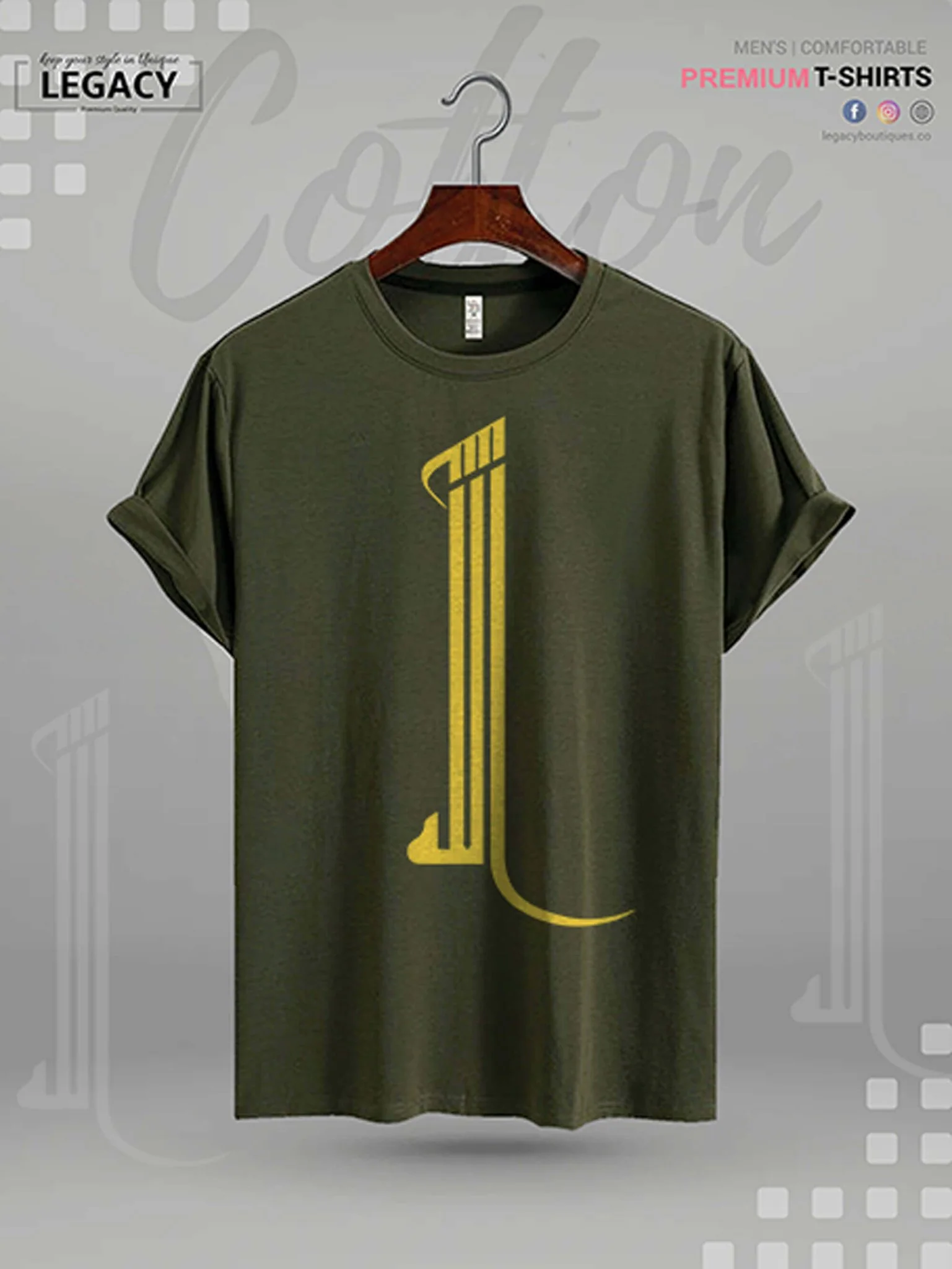 Allah Printed High Quality Men's Islamic T-shirt - Image 6