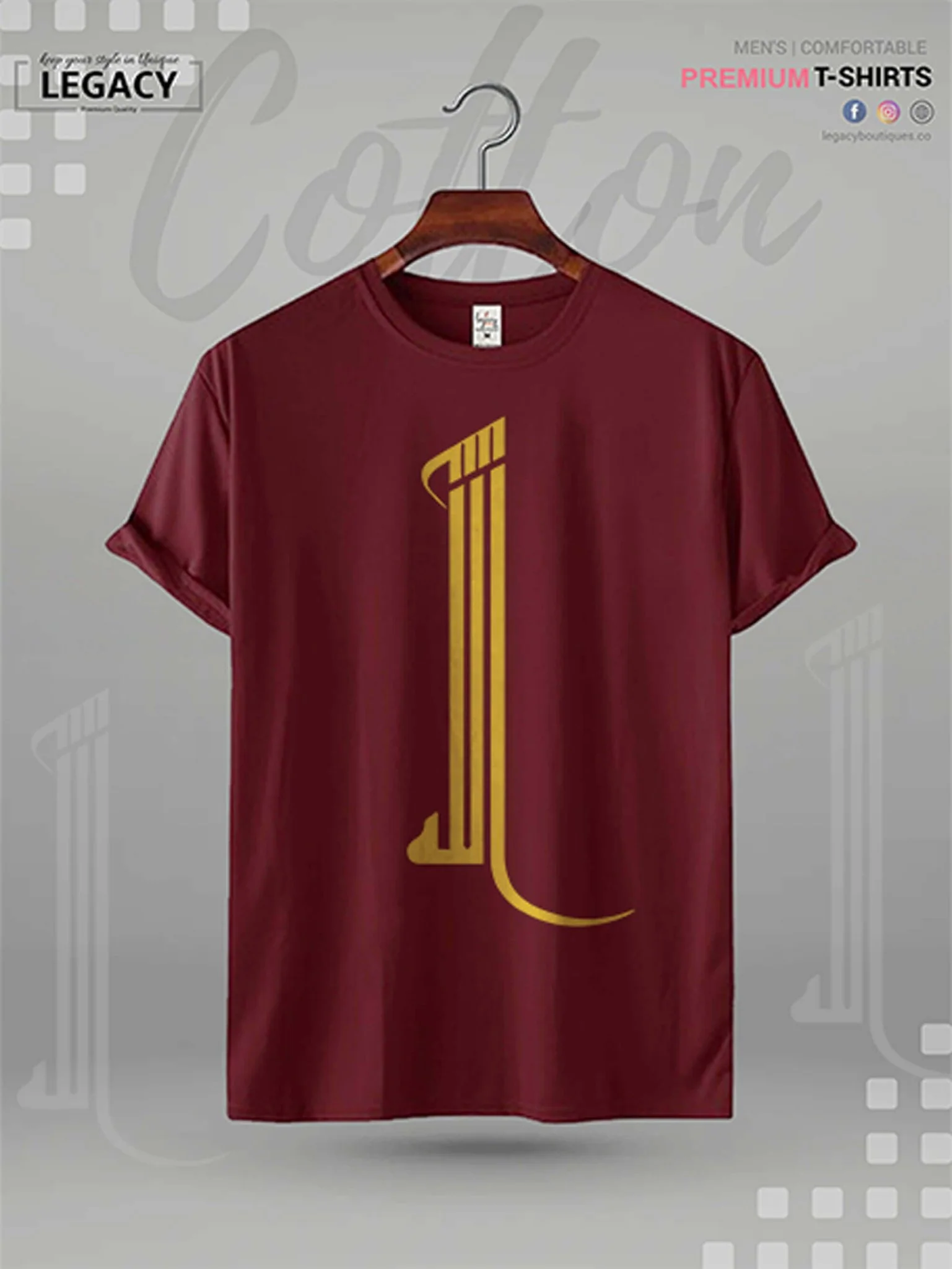 Allah Printed High Quality Men's Islamic T-shirt - Image 7