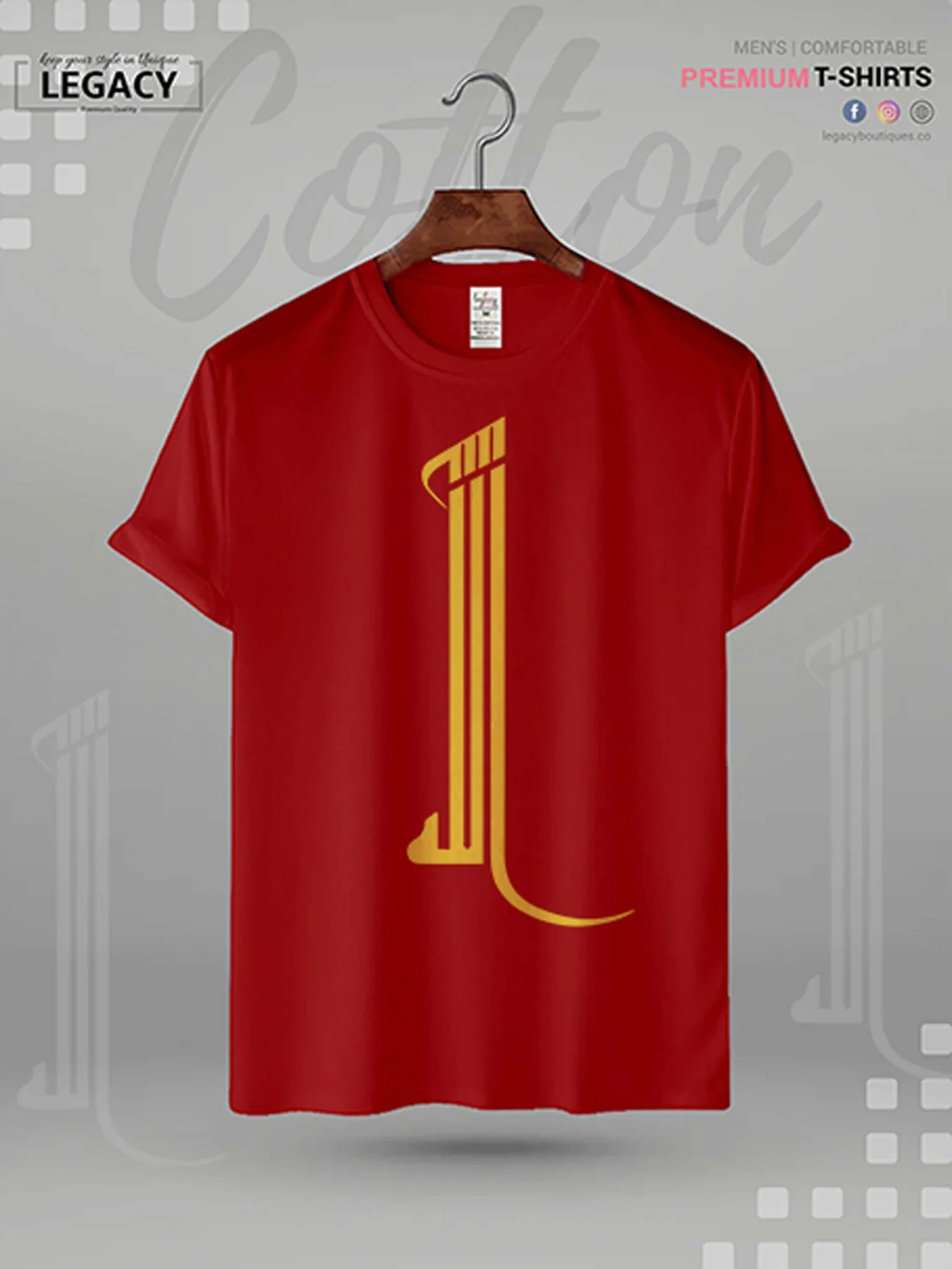 Allah Printed High Quality Men's Islamic T-shirt - Image 8