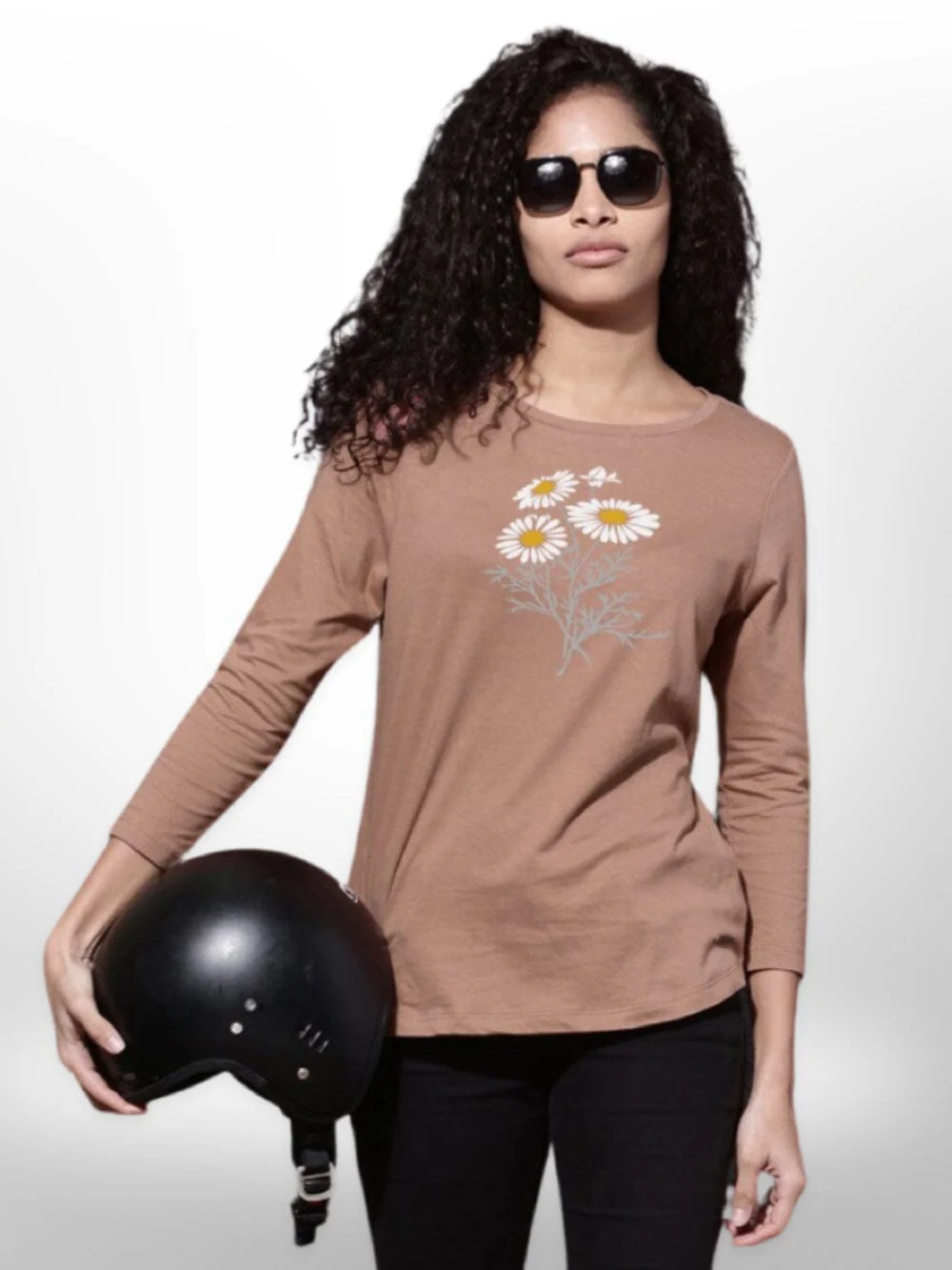 Amazing Flower printed Women T-shirt - Image 3