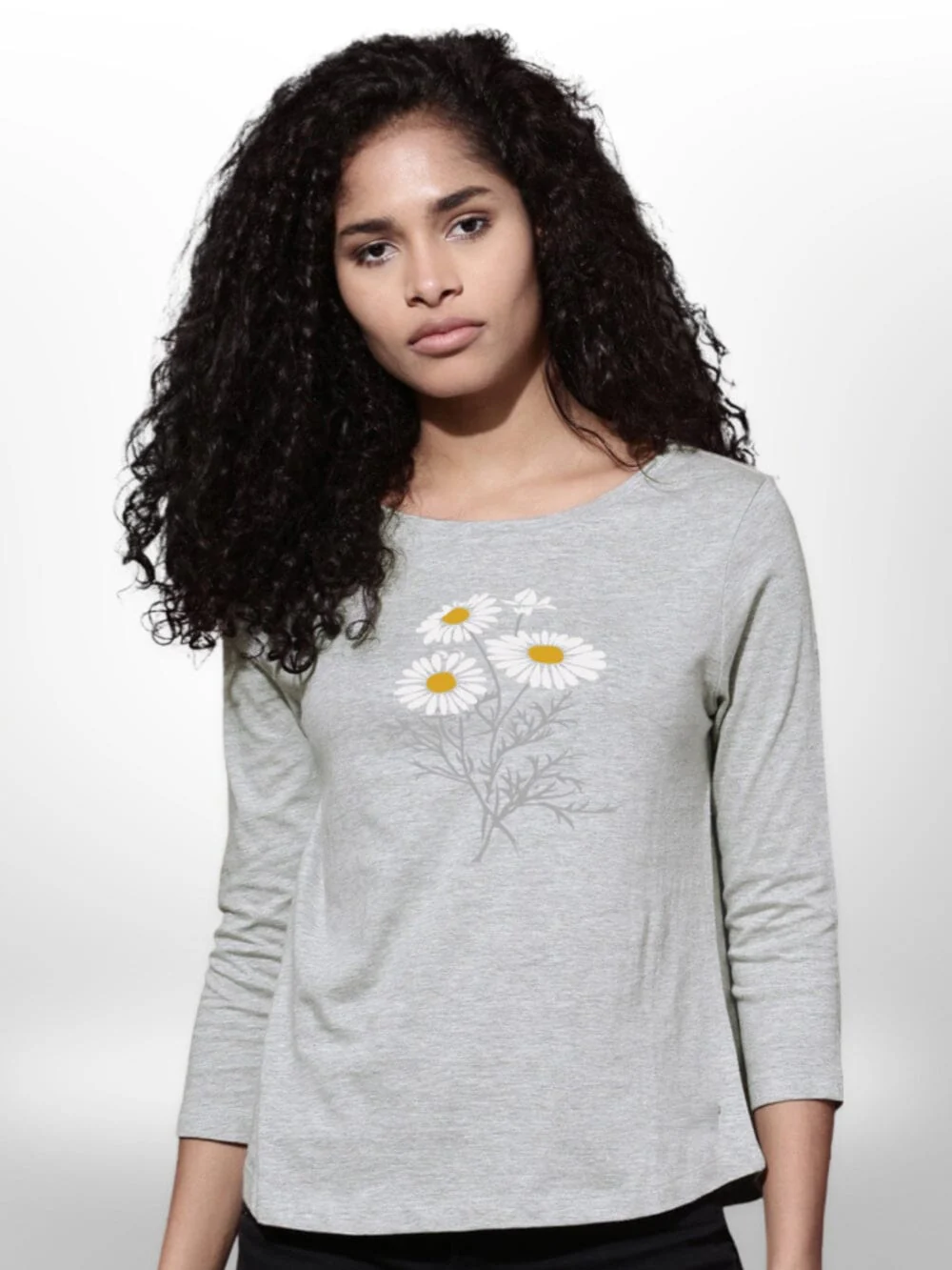 Amazing Flower printed Women T-shirt - Image 4