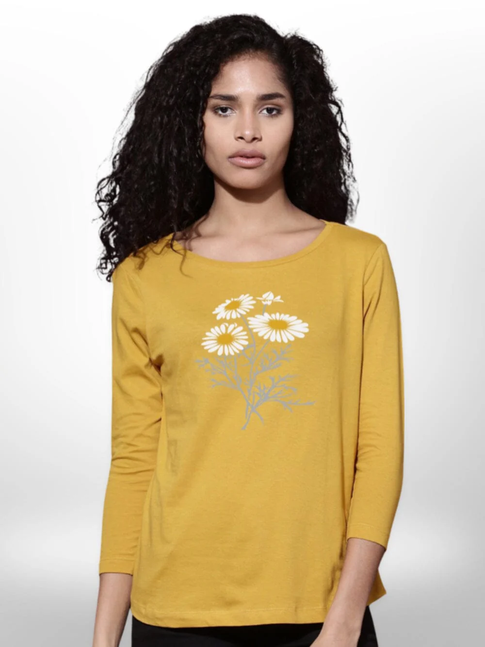 Amazing Flower printed Women T-shirt - Image 6