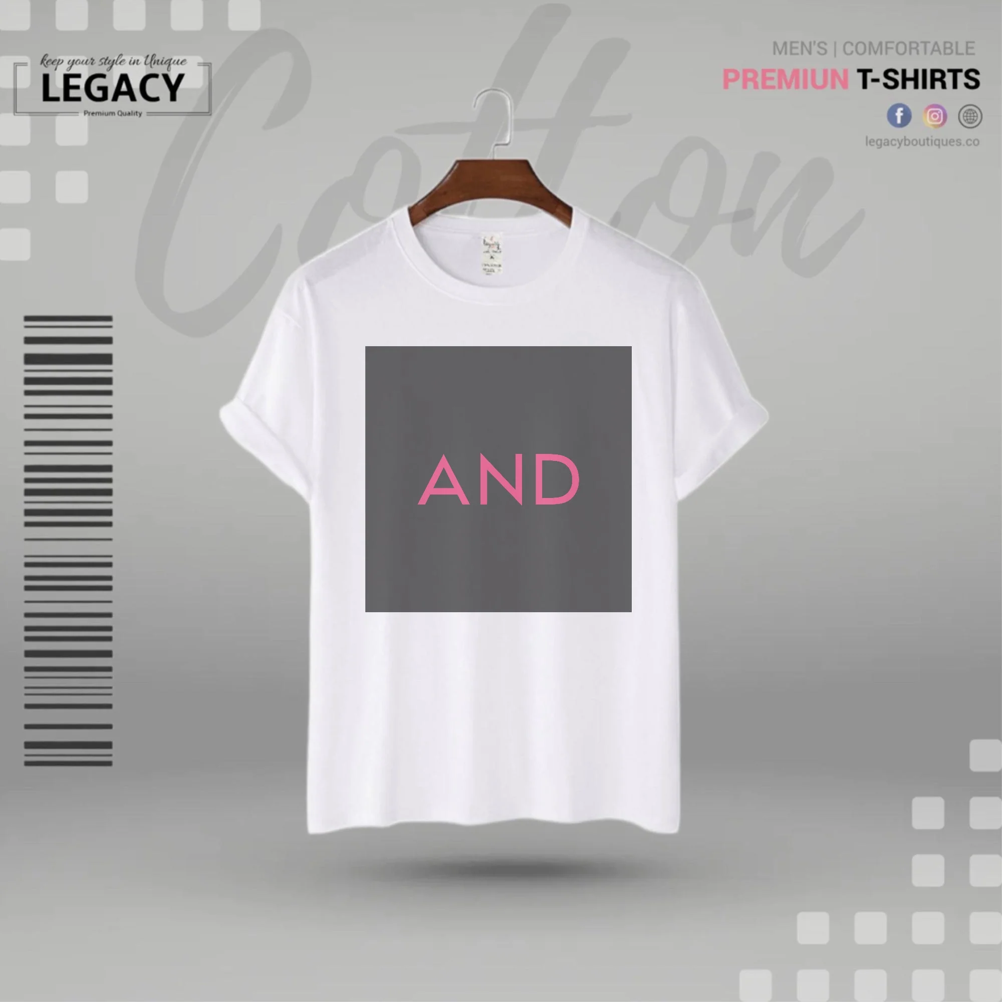 And printed Men's Premium Sort Sleeve Designer Edition T-Shirt - Image 3