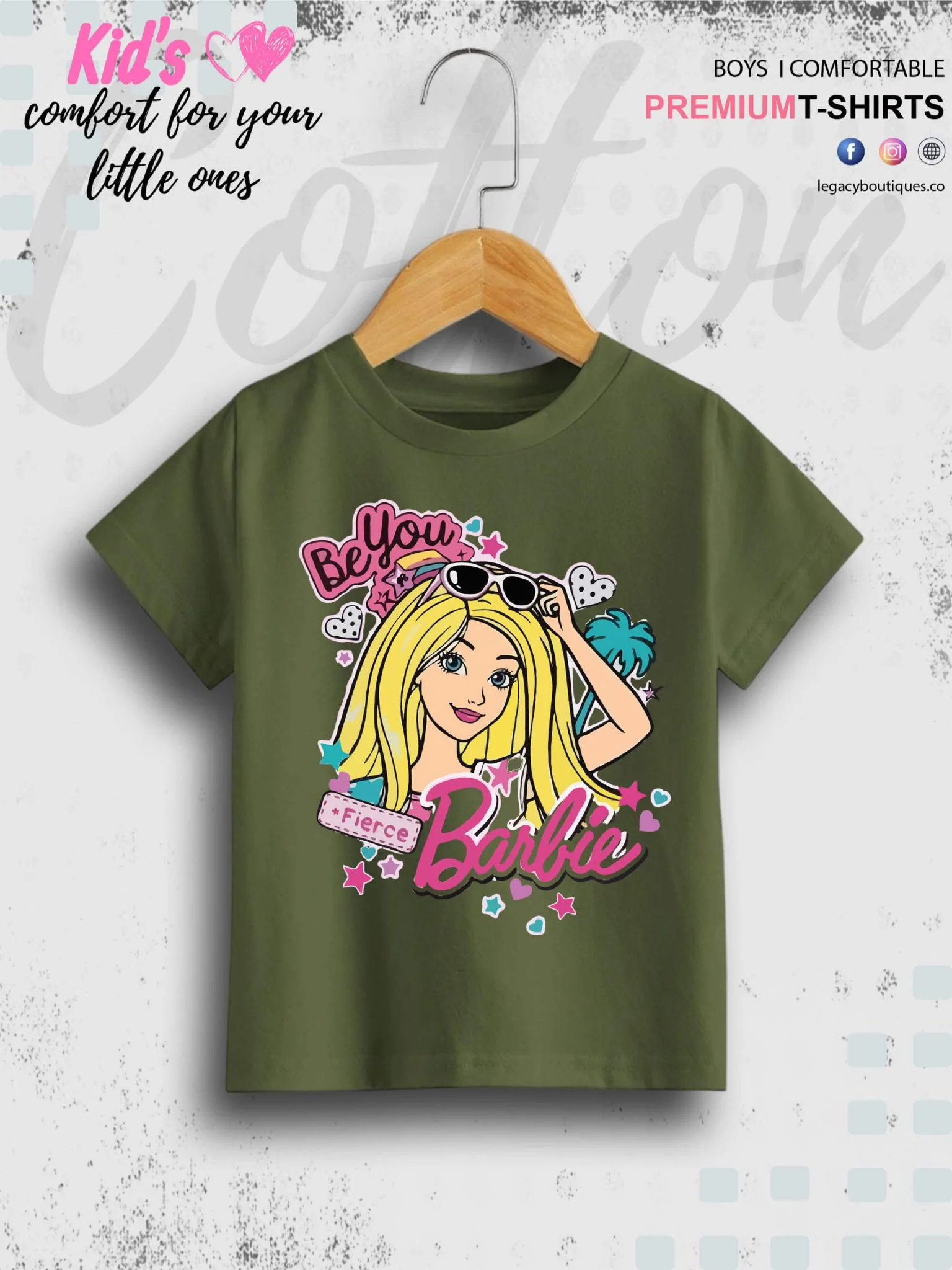 Barbie Be Brave Printed 1 To 11 Year Girls T-Shirt In Lowest Price Only In Dhaka