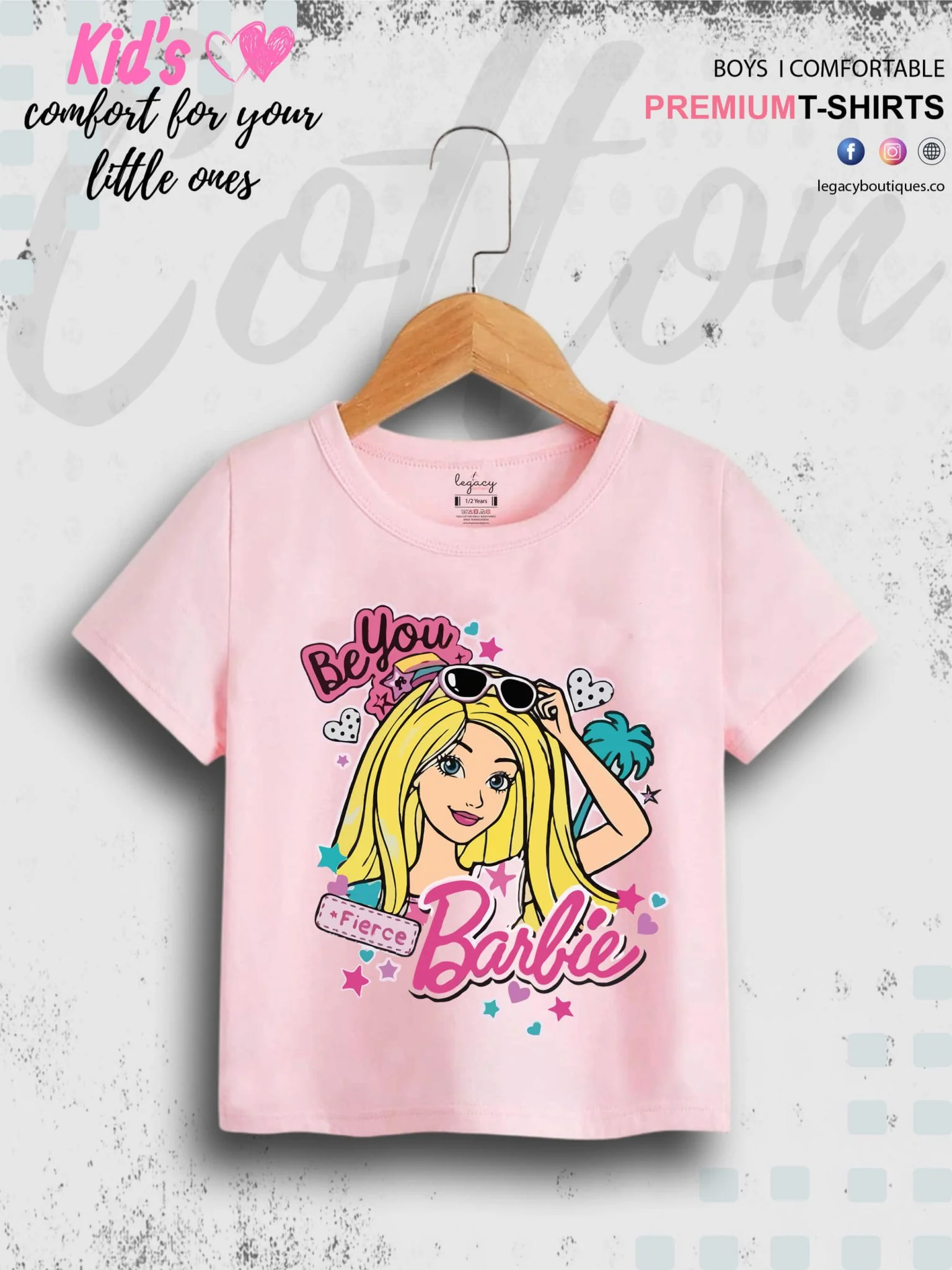 Barbie Be Brave Printed 1 To 11 Year Girls T-Shirt In Lowest Price Only In Dhaka - Image 3