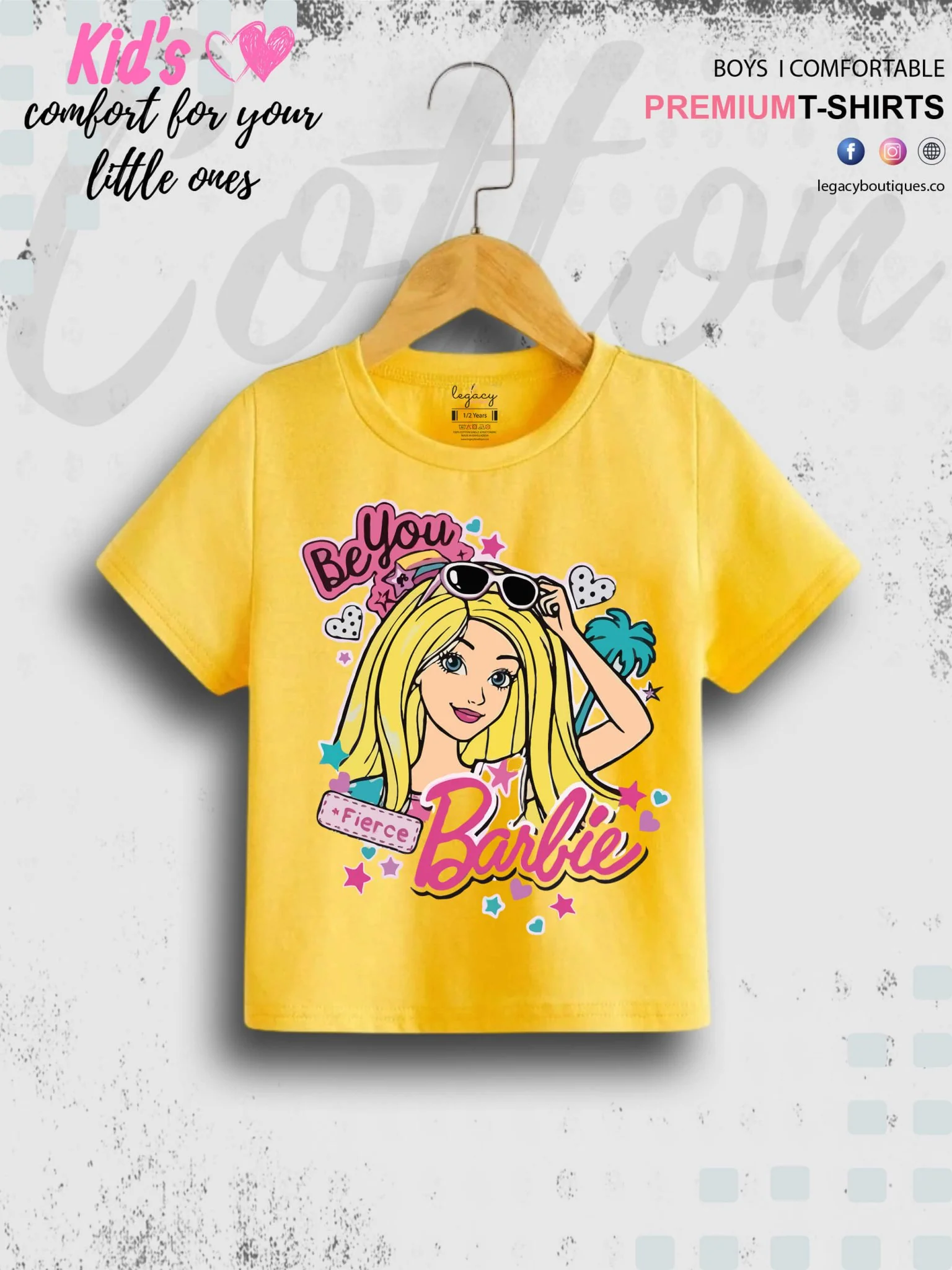 Barbie Be Brave Printed 1 To 11 Year Girls T-Shirt In Lowest Price Only In Dhaka - Image 5