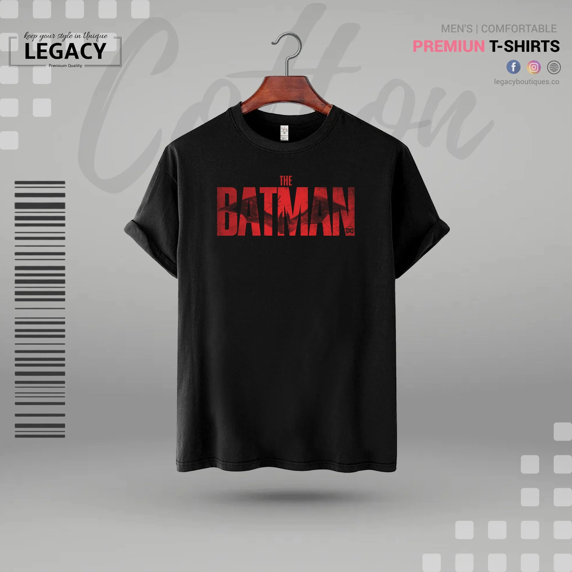 Batman Printed Mens Premium Designer Edition T Shirt - Image 2