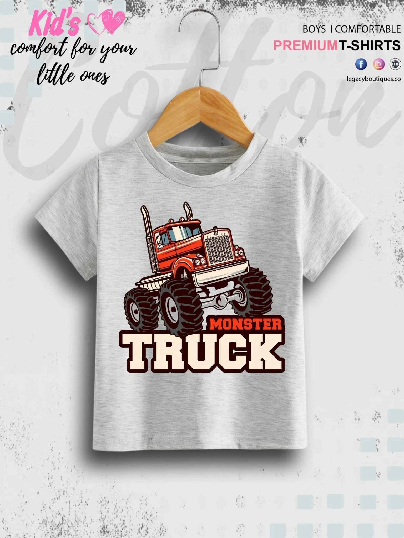 Boys Typography Printed Round Neck Cotton T-shirt - Image 4