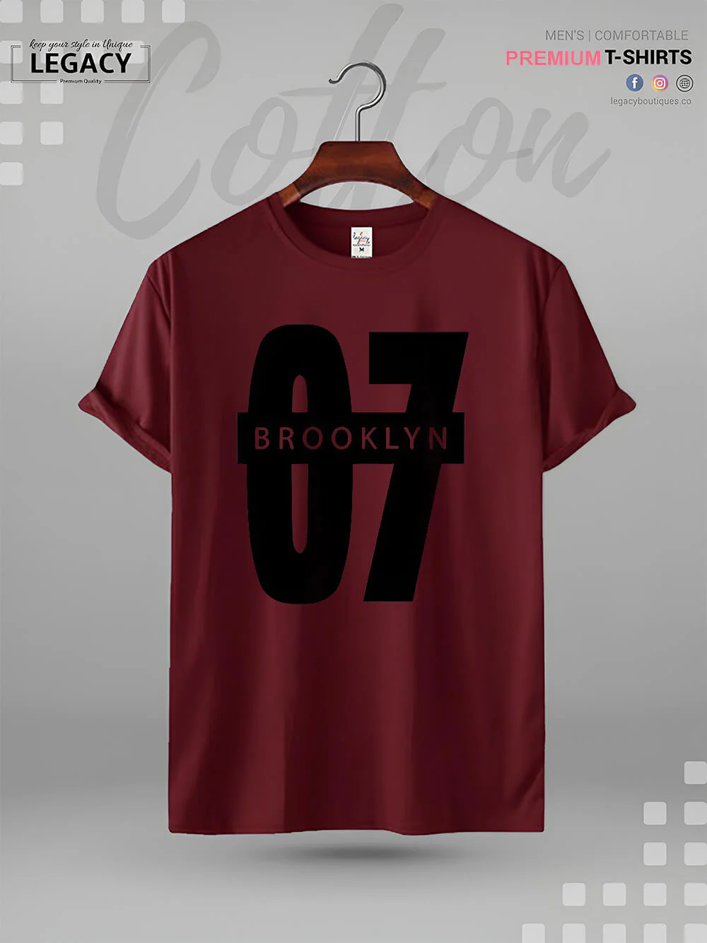 Brooklyn 07 Printed Men's High Quality Tee In Resonable Price - Image 4