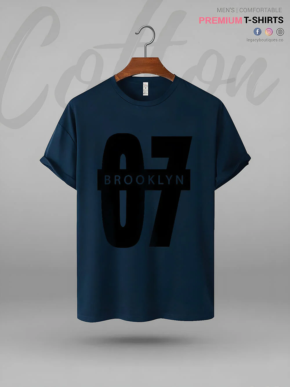 Brooklyn 07 Printed Men's High Quality Tee In Resonable Price - Image 5