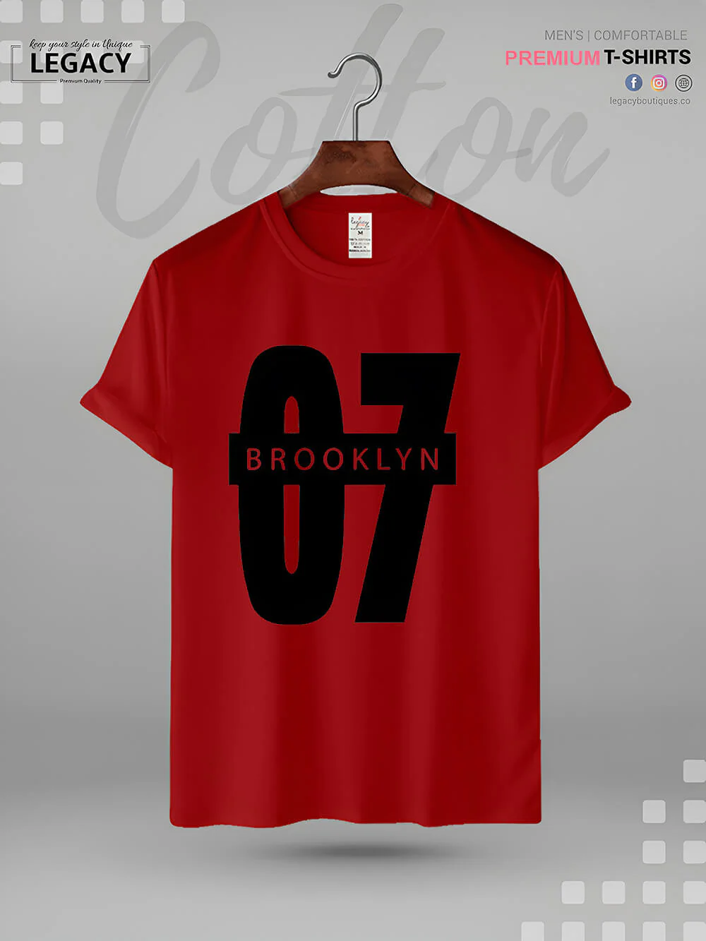 Brooklyn 07 Printed Men's High Quality Tee In Resonable Price - Image 7