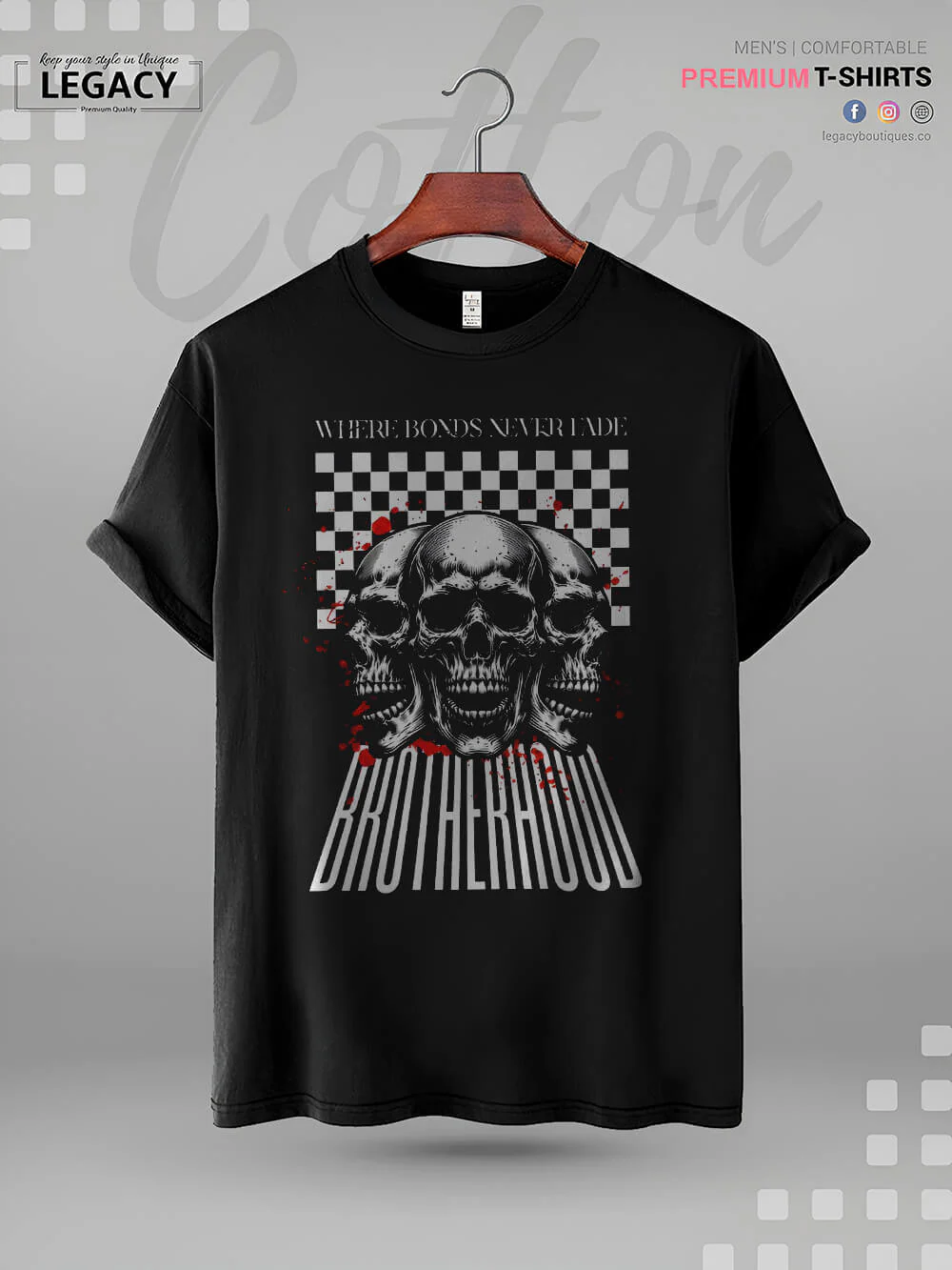 Brotherhood Where Bonds Never Fade Good Quality Mens Tshirt In Lowest Price In BD