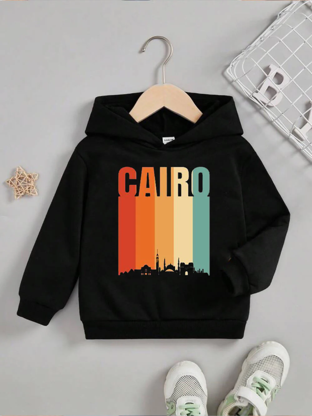 Cairo Vintage Retro Egypt Printed Boy And Girl Kids Cotton Casual Hoodie Legacy Boutiques Bangladesh