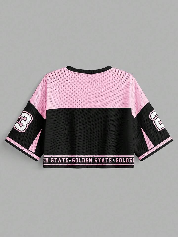 California 23 Printed Drop Shoulder Crop Top - Image 3