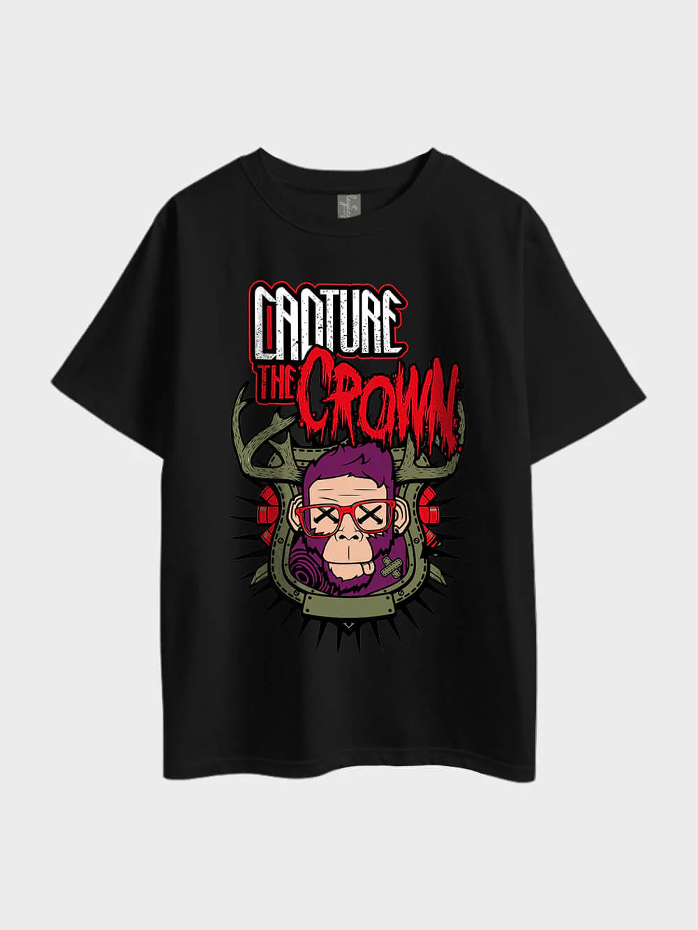 Capture The Crown Metal Oversized Mens High Quality Tee