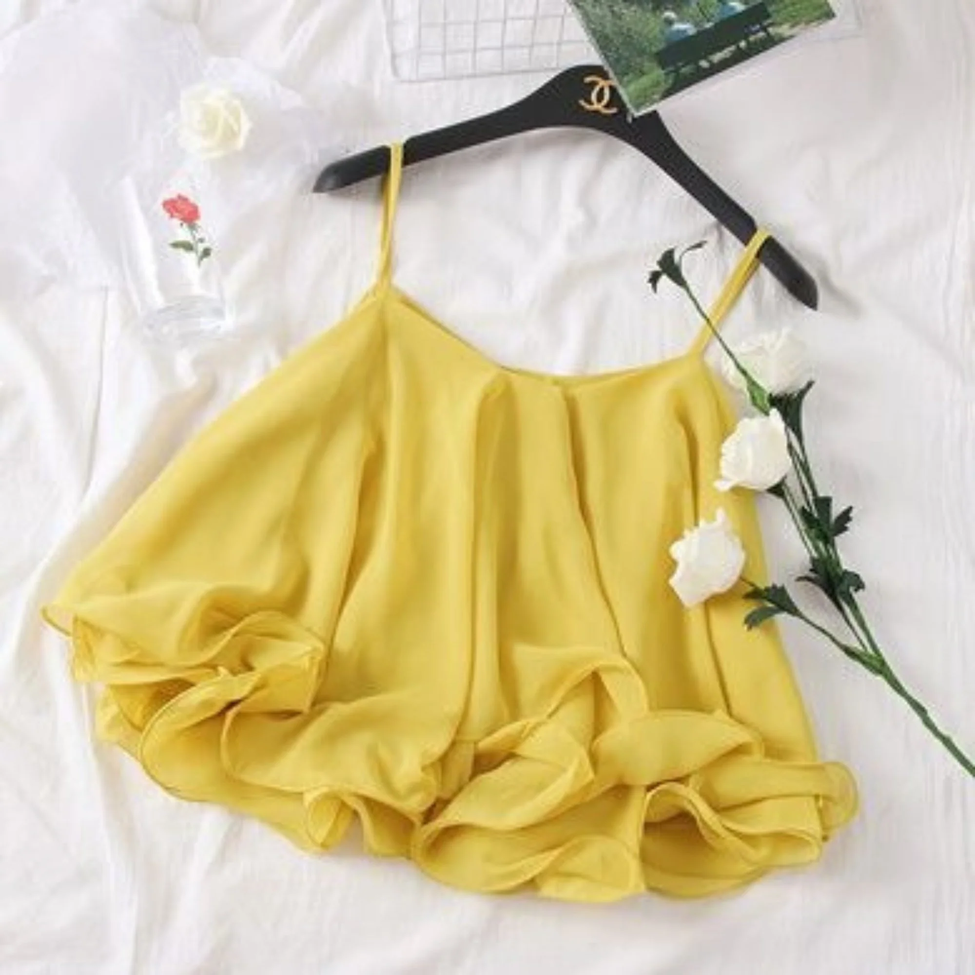 Chiffon Cropped Camisole Top | Legacy Boutiques Dhaka - Image 3