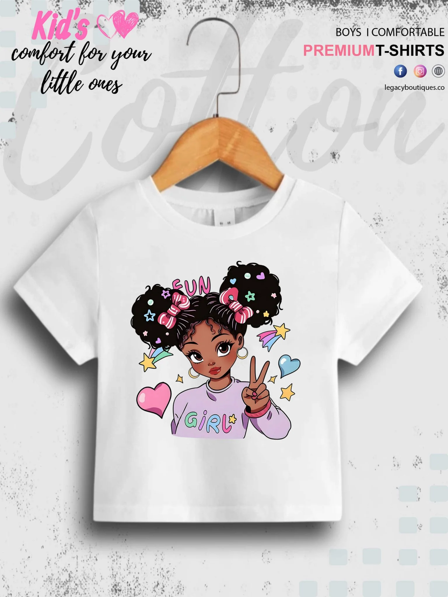 Cool Fun Girl Printed Kids Girls High Quality T-Shirt In Best Price Only In Dhaka - Image 2
