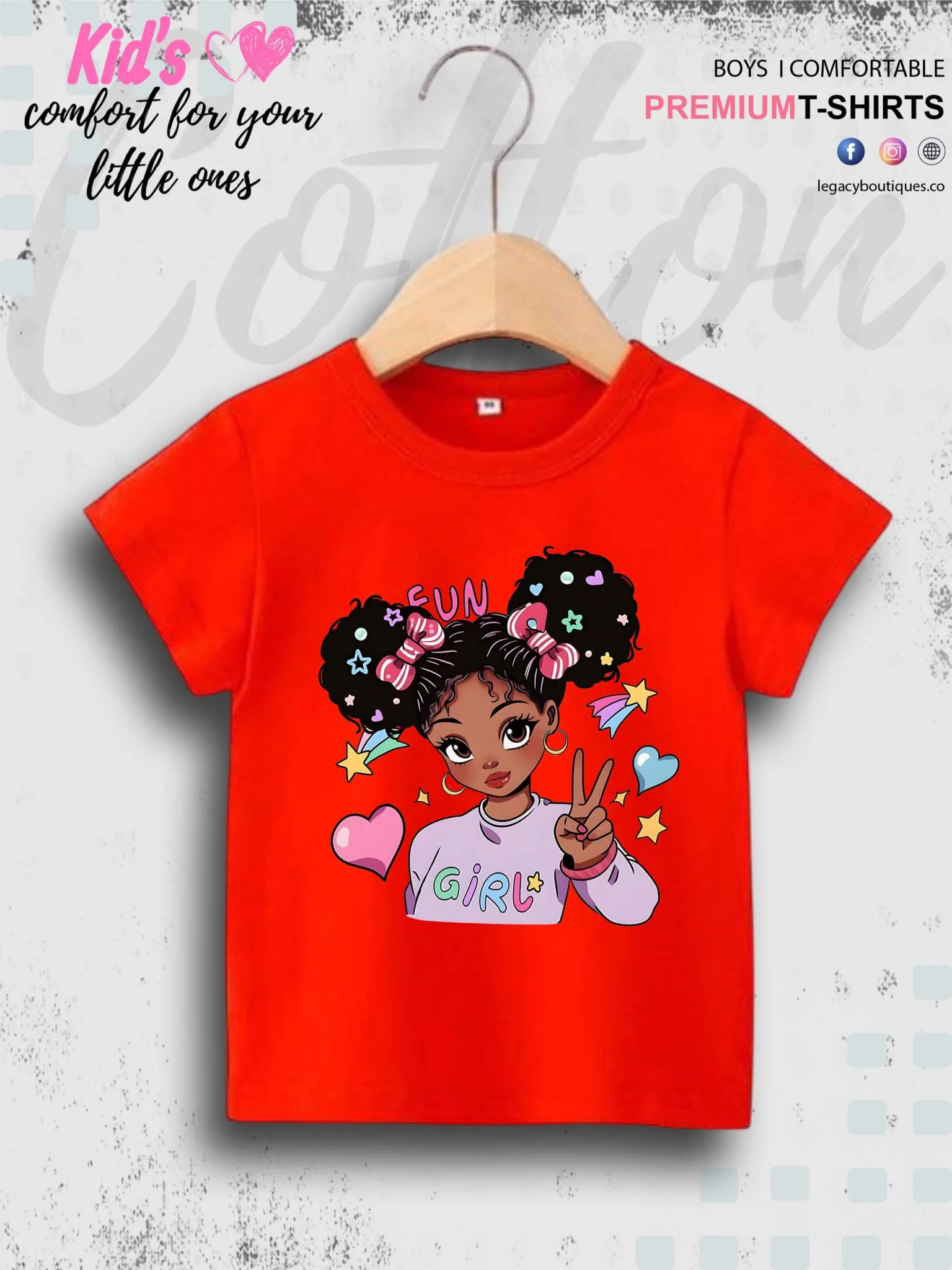 Cool Fun Girl Printed Kids Girls High Quality T-Shirt In Best Price Only In Dhaka - Image 7