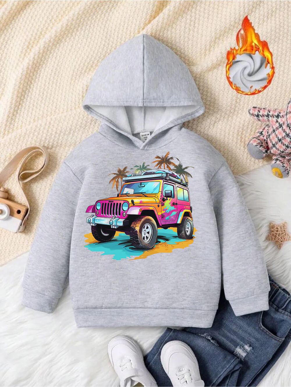 Cool Off Road Jeep Car Printed Casual Kids Hoodie For Boys And Girls Legacy Boutiques Bangladesh - Image 7