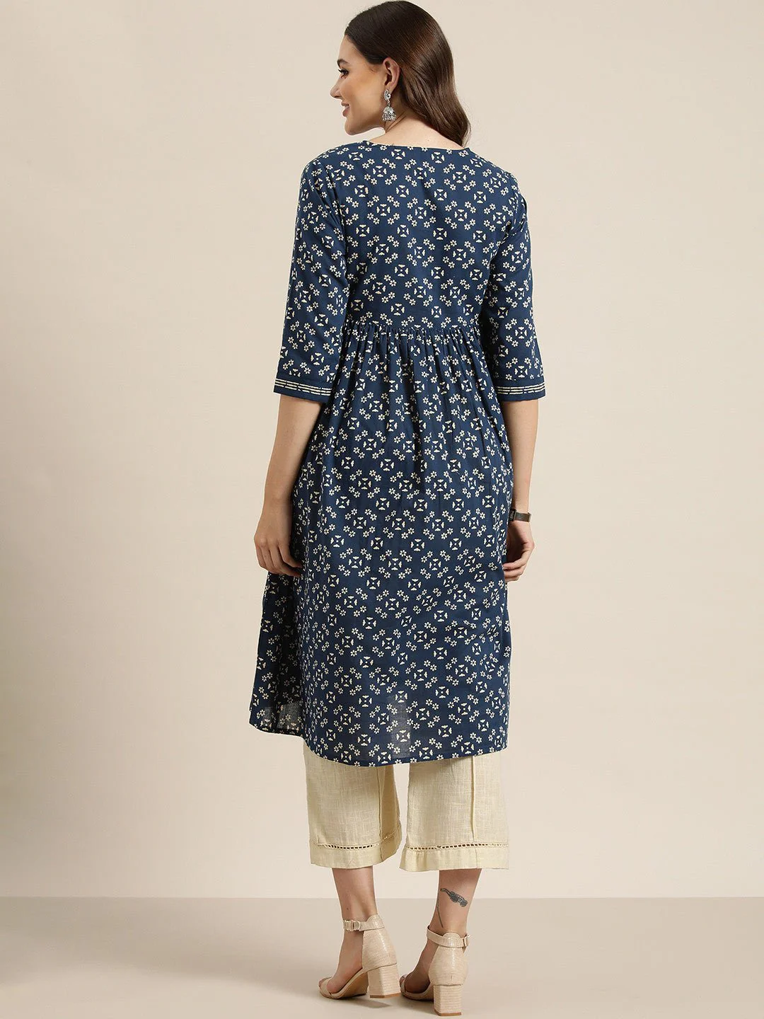 Coral Petal Ethnic Shirt - Image 3