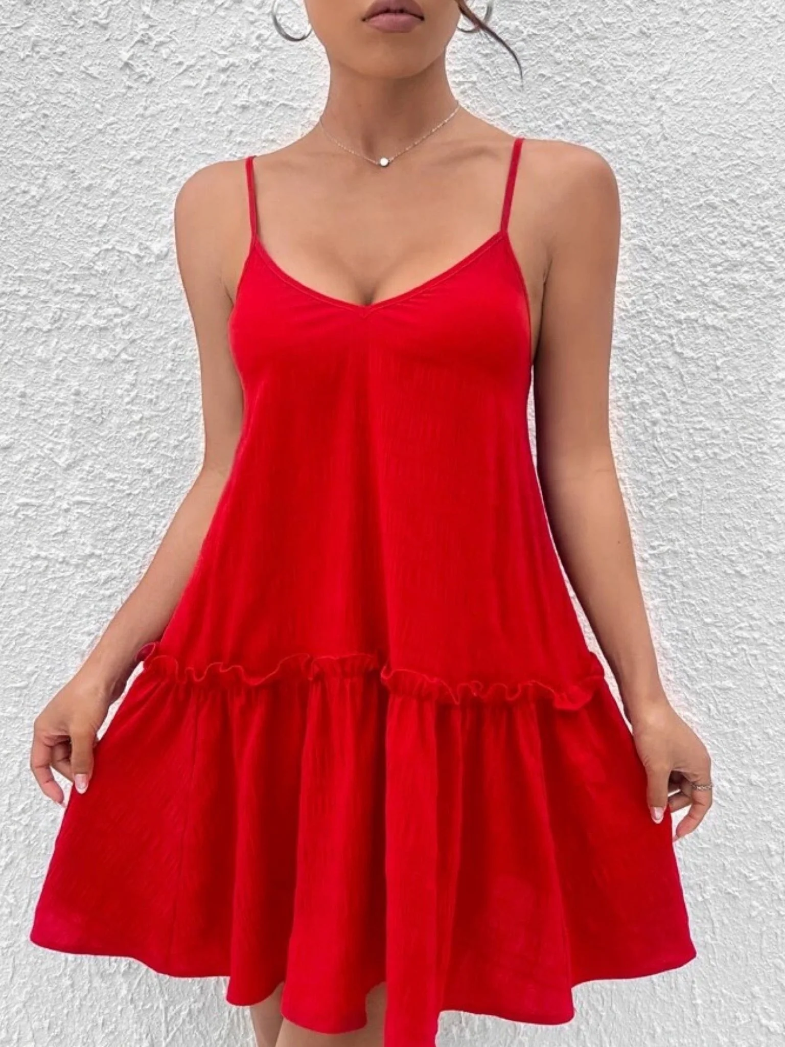 Cotton sleeveless short Lose Fit Flatter Night Dress