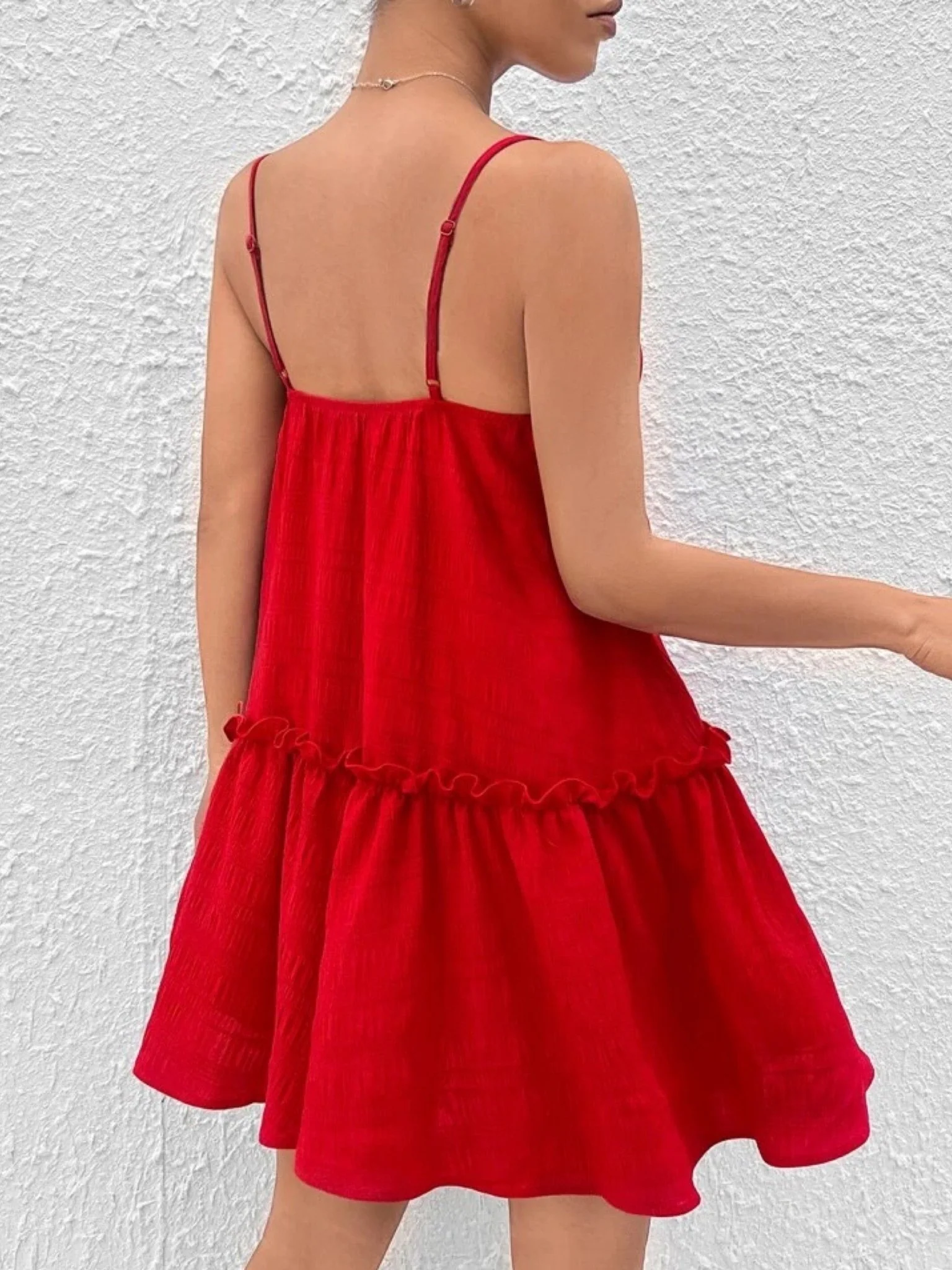 Cotton sleeveless short Lose Fit Flatter Night Dress - Image 2