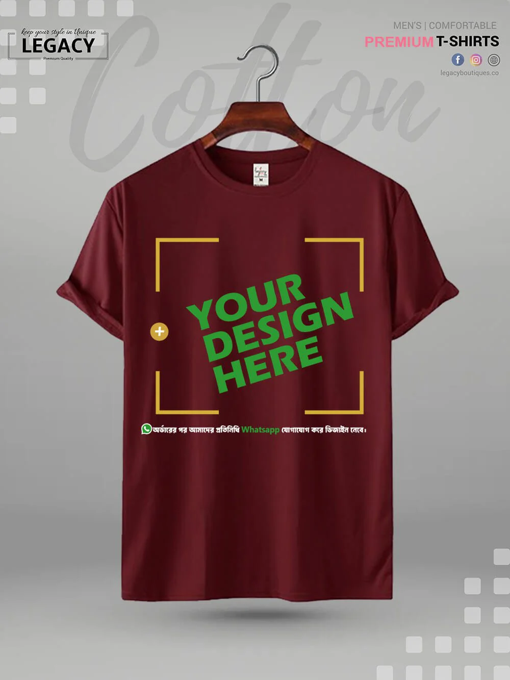 Customise your own Colourful Design cotton t-shirt BD - Image 3