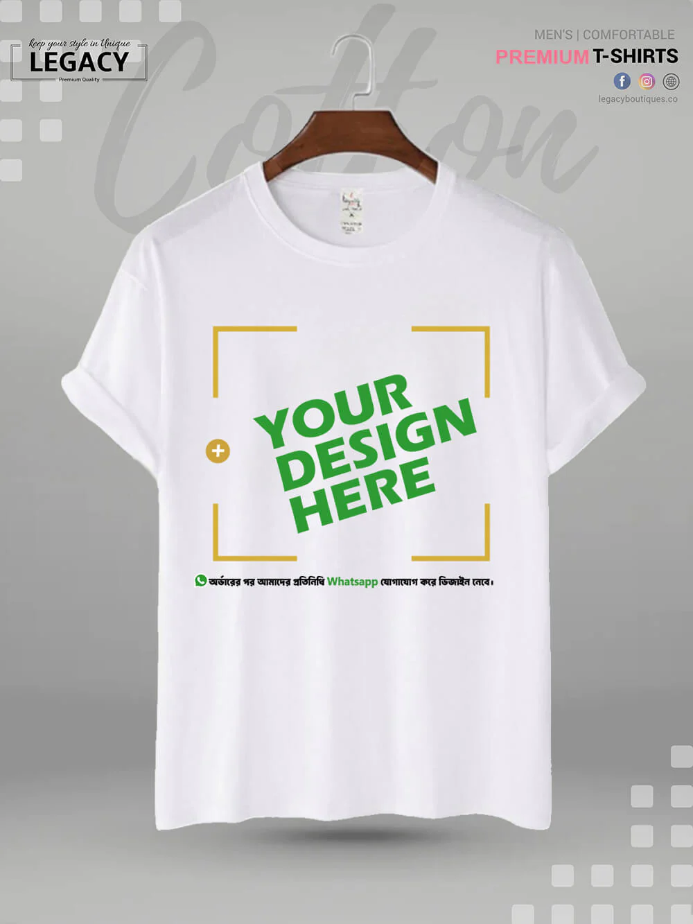 Customise your own Colourful Design cotton t-shirt BD - Image 4