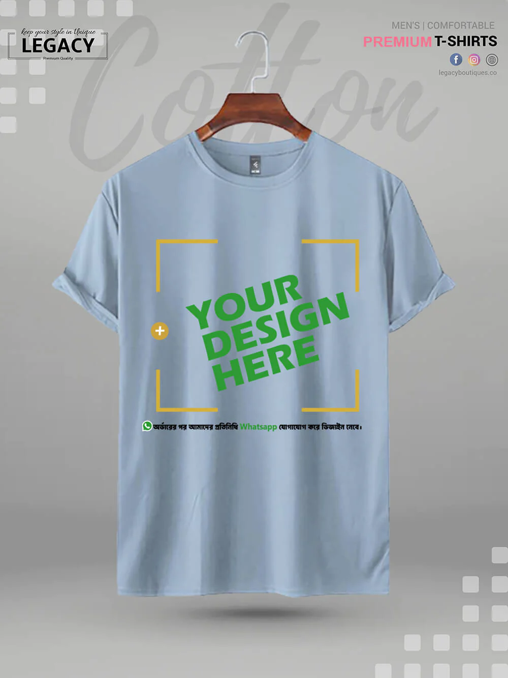 Customise your own Colourful Design cotton t-shirt BD - Image 5