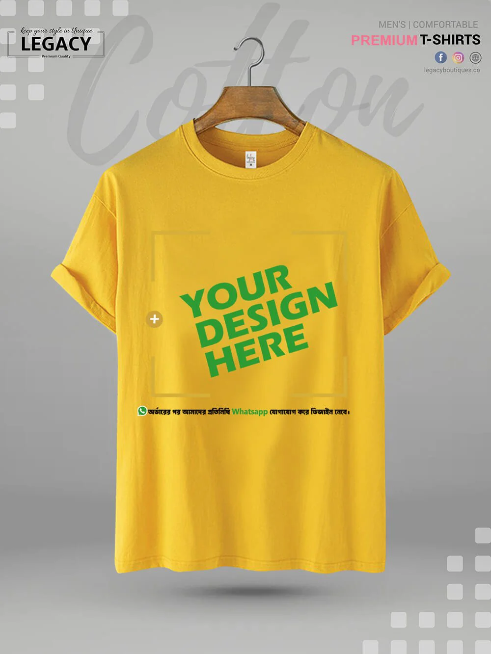 Customise your own Colourful Design cotton t-shirt BD - Image 8