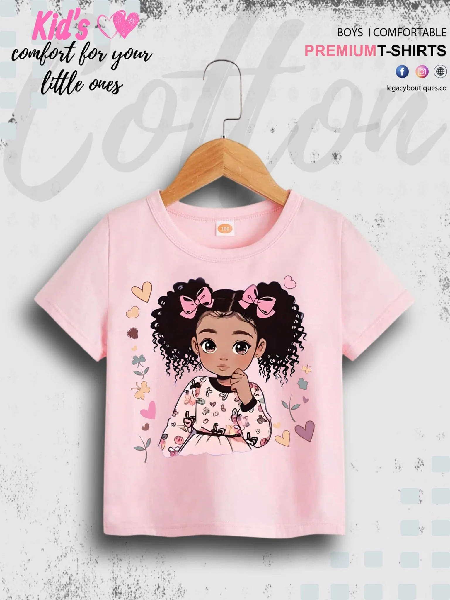 Cute Melanin Queen Short Sleeve Girly Tee - Image 2