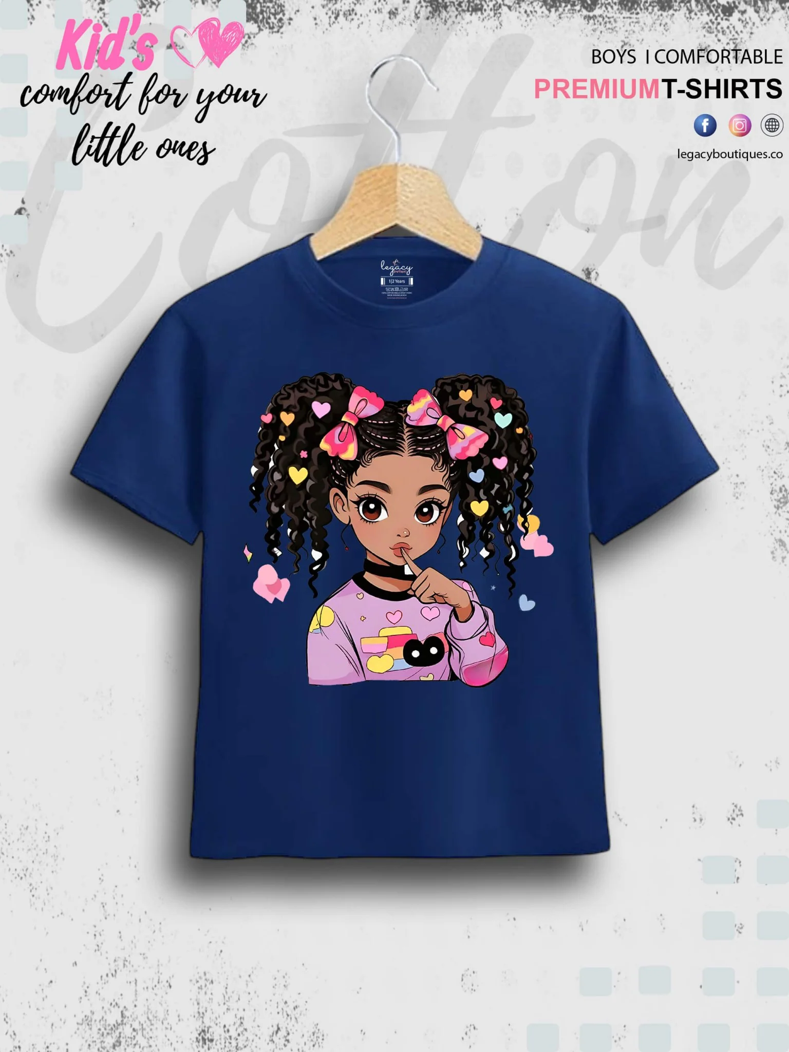 Cute Ponytail Girl Printed 1 To 11 Year Girls Summer Time T-Shirt In Lowest Price Only In BD - Image 5