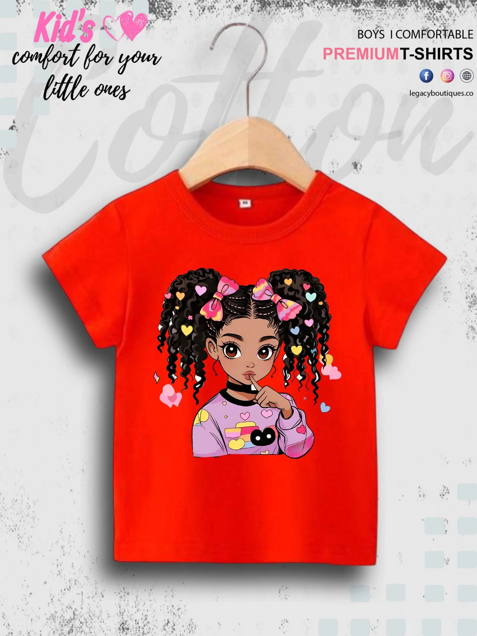Cute Ponytail Girl Printed 1 To 11 Year Girls Summer Time T-Shirt In Lowest Price Only In BD - Image 8