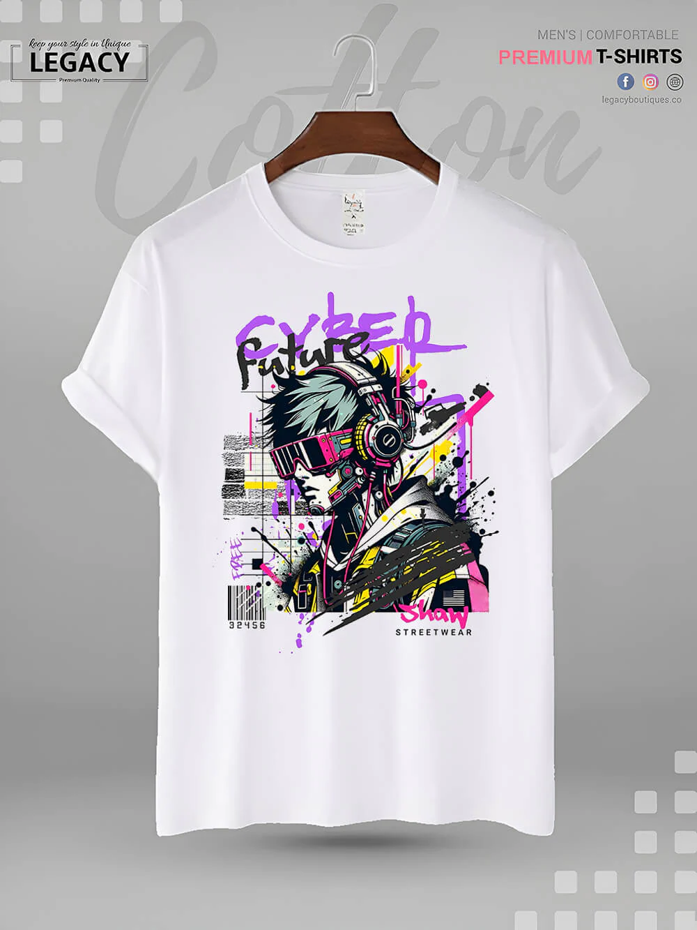 Cyber Future Streetwear High Quality Men's T-Shirt At A Resonable Price In BD