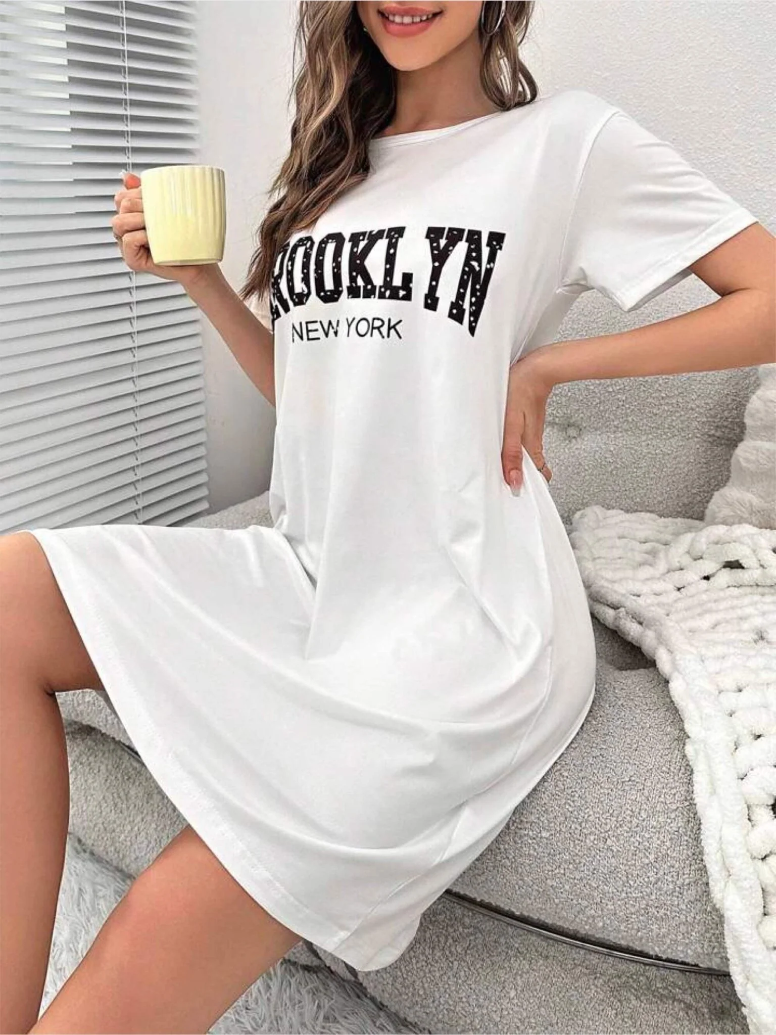 Daily relaxed wear women's Brooklyn New York Printed - Image 4