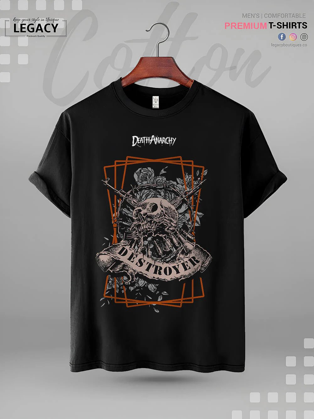 Destroyer Print High Quality Men's T-Shirt In Lowest Price