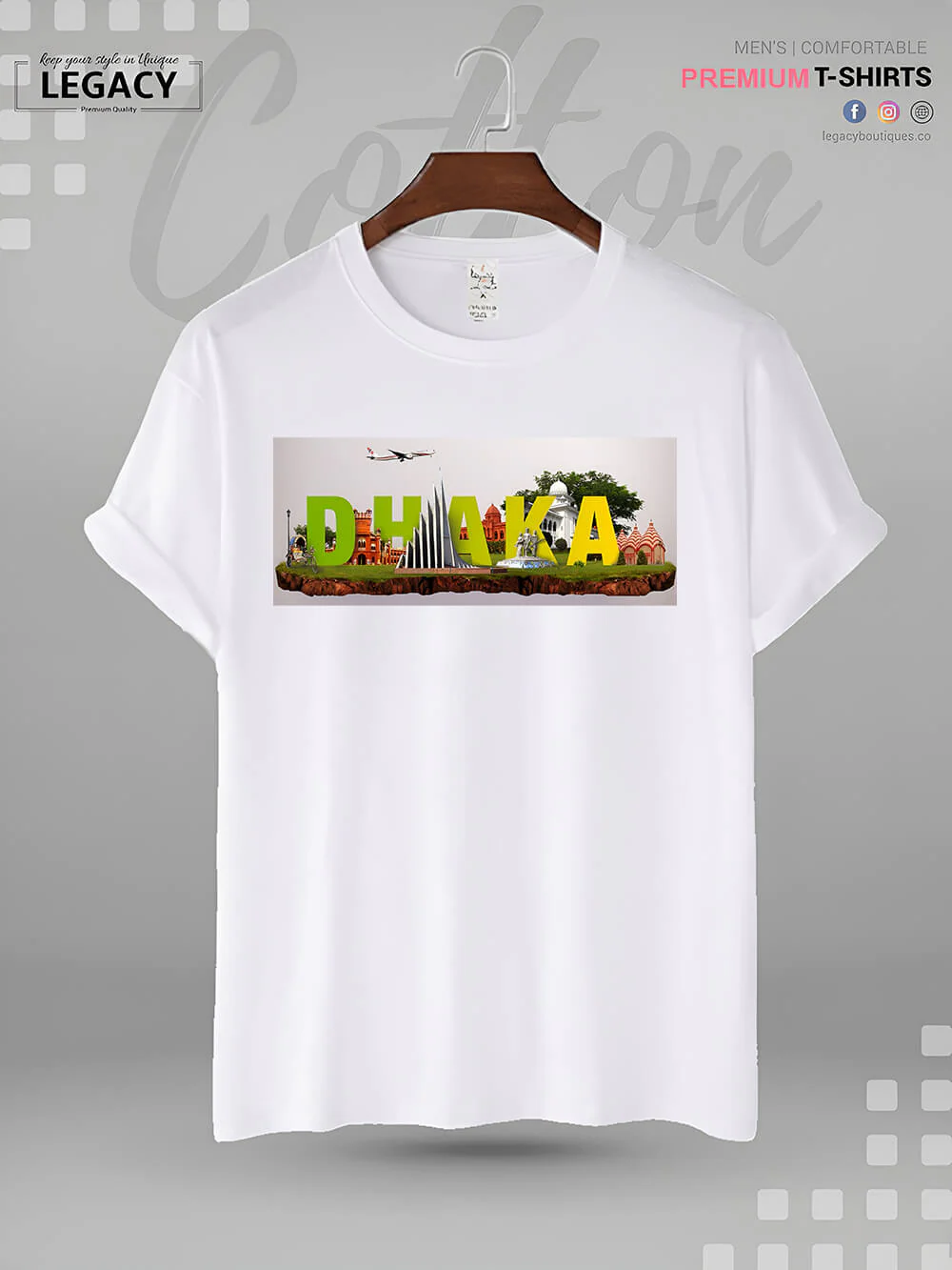 Dhaka Retro Style Vintage Men's T-Shirt In Lowest Price Only In BD - Image 2