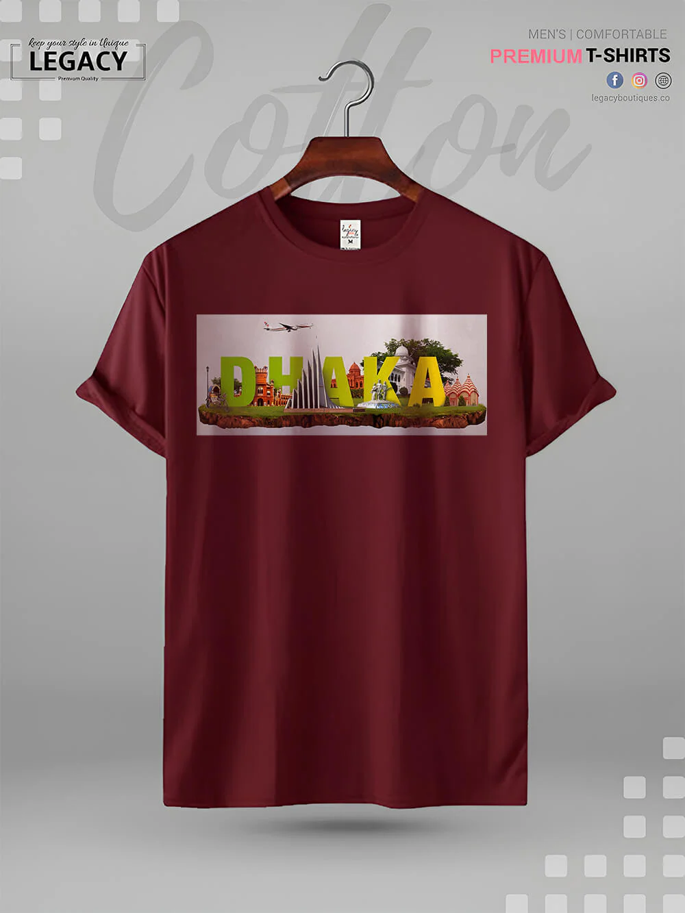 Dhaka Retro Style Vintage Men's T-Shirt In Lowest Price Only In BD - Image 5