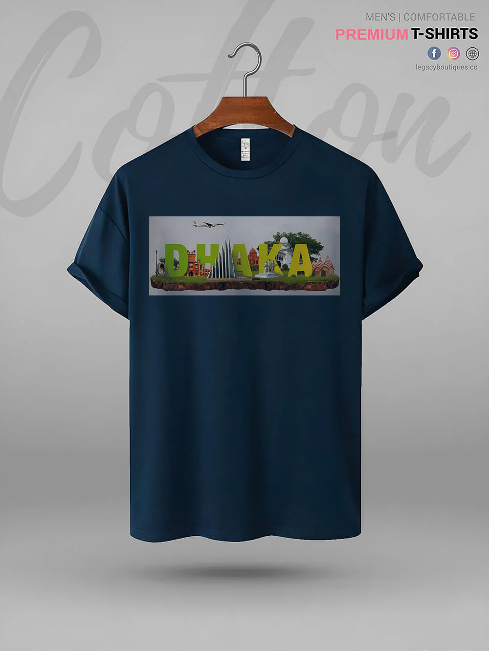 Dhaka Retro Style Vintage Men's T-Shirt In Lowest Price Only In BD - Image 6