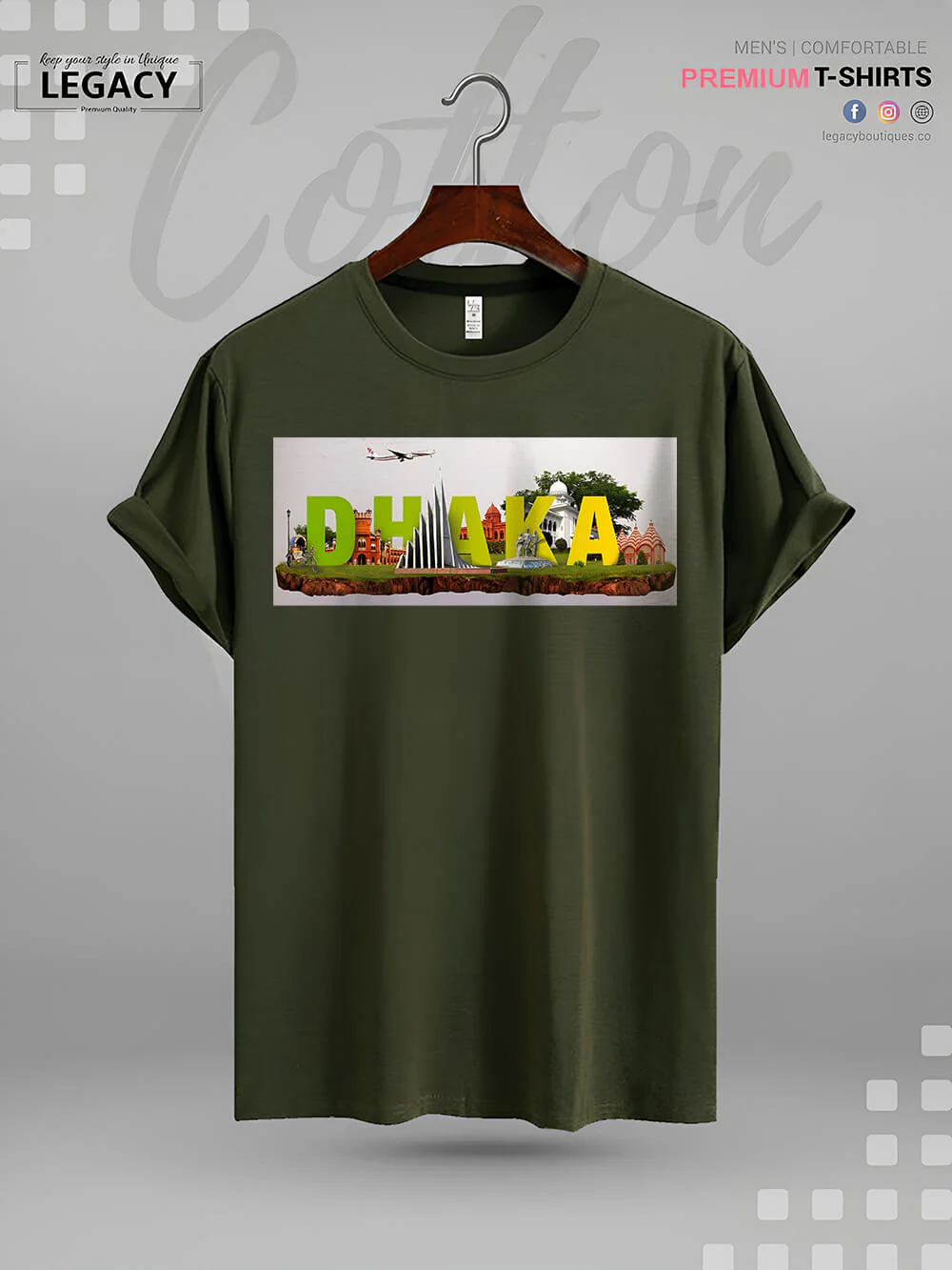 Dhaka Retro Style Vintage Men's T-Shirt In Lowest Price Only In BD - Image 7