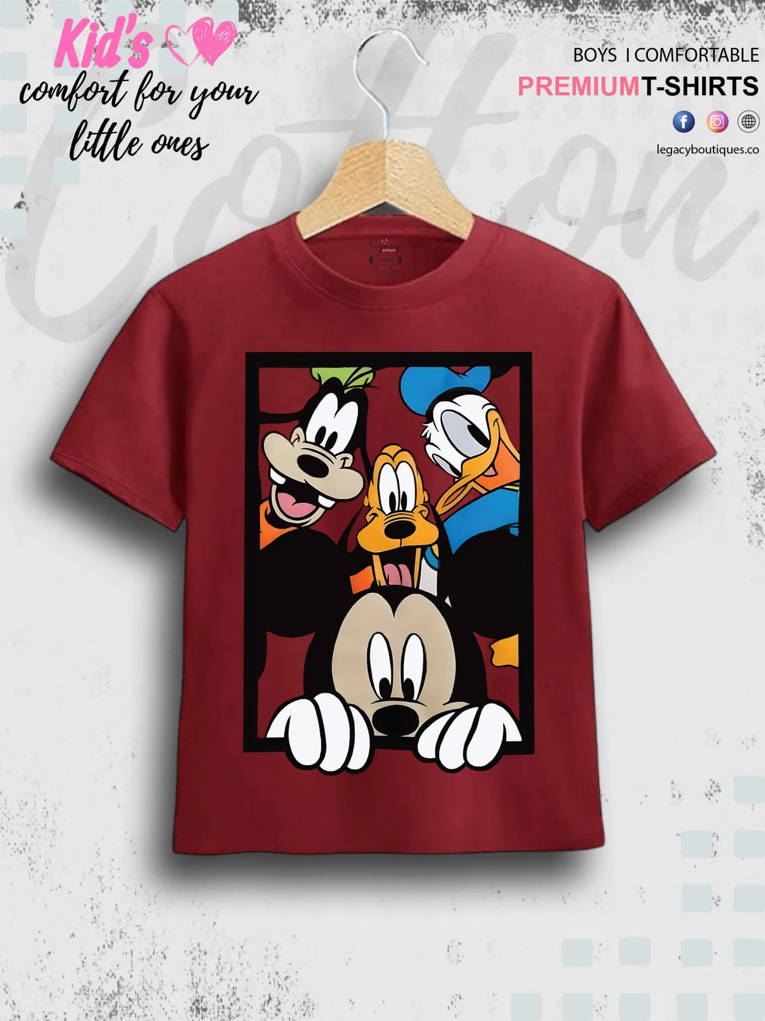 Disney Mickeys Team Printed 1 To 11 Year Baby Boys Summer Time T-Shirt In Lowest Price Only In BD - Image 3