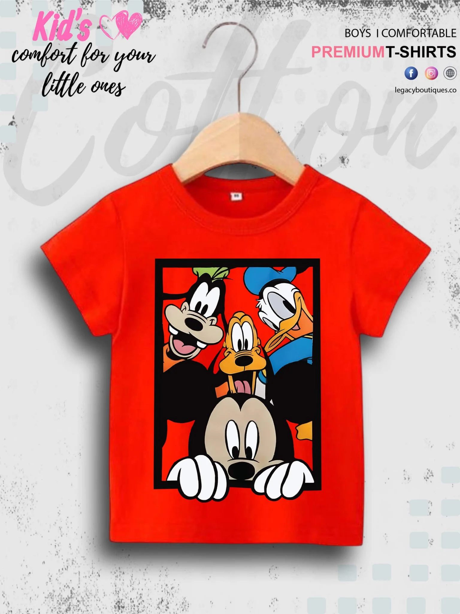 Disney Mickeys Team Printed 1 To 11 Year Baby Boys Summer Time T-Shirt In Lowest Price Only In BD - Image 6