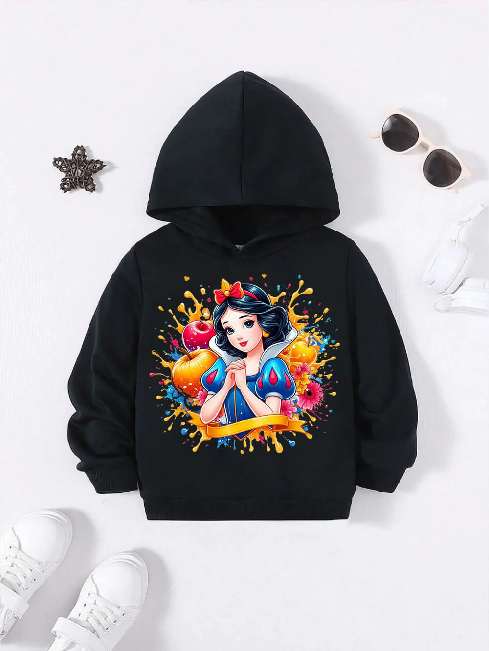 Disney Princess Cinderella Printed Casual Hoodie For Baby Boy And Girl in Bangladesh