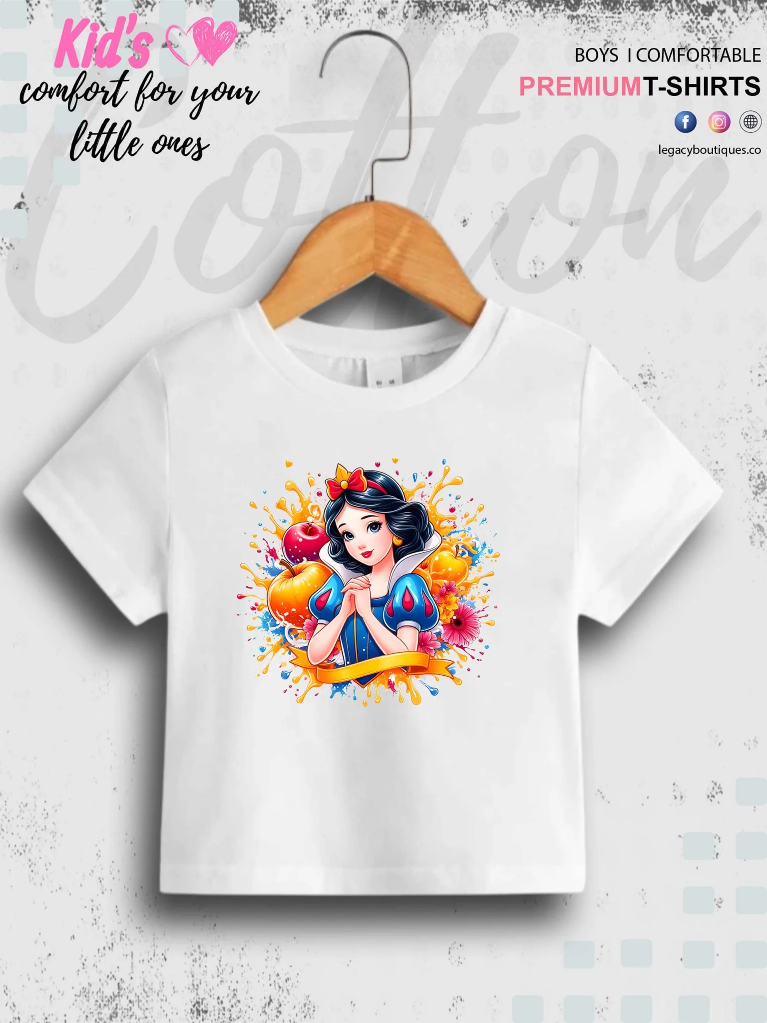 Disney Princess Cinderella Printed Casual T-Shirt For Baby Girls In Lowest Price Only In Dhaka